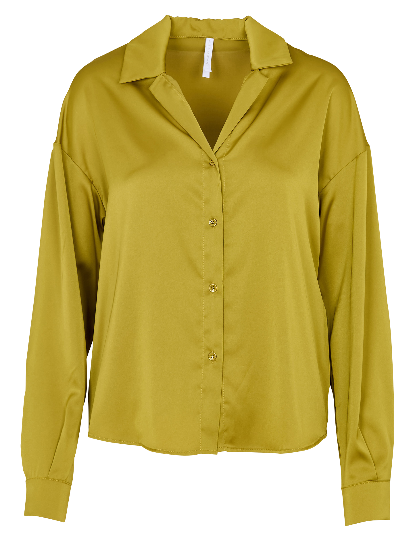Chemise oversize satiné IMPERIAL Jaune