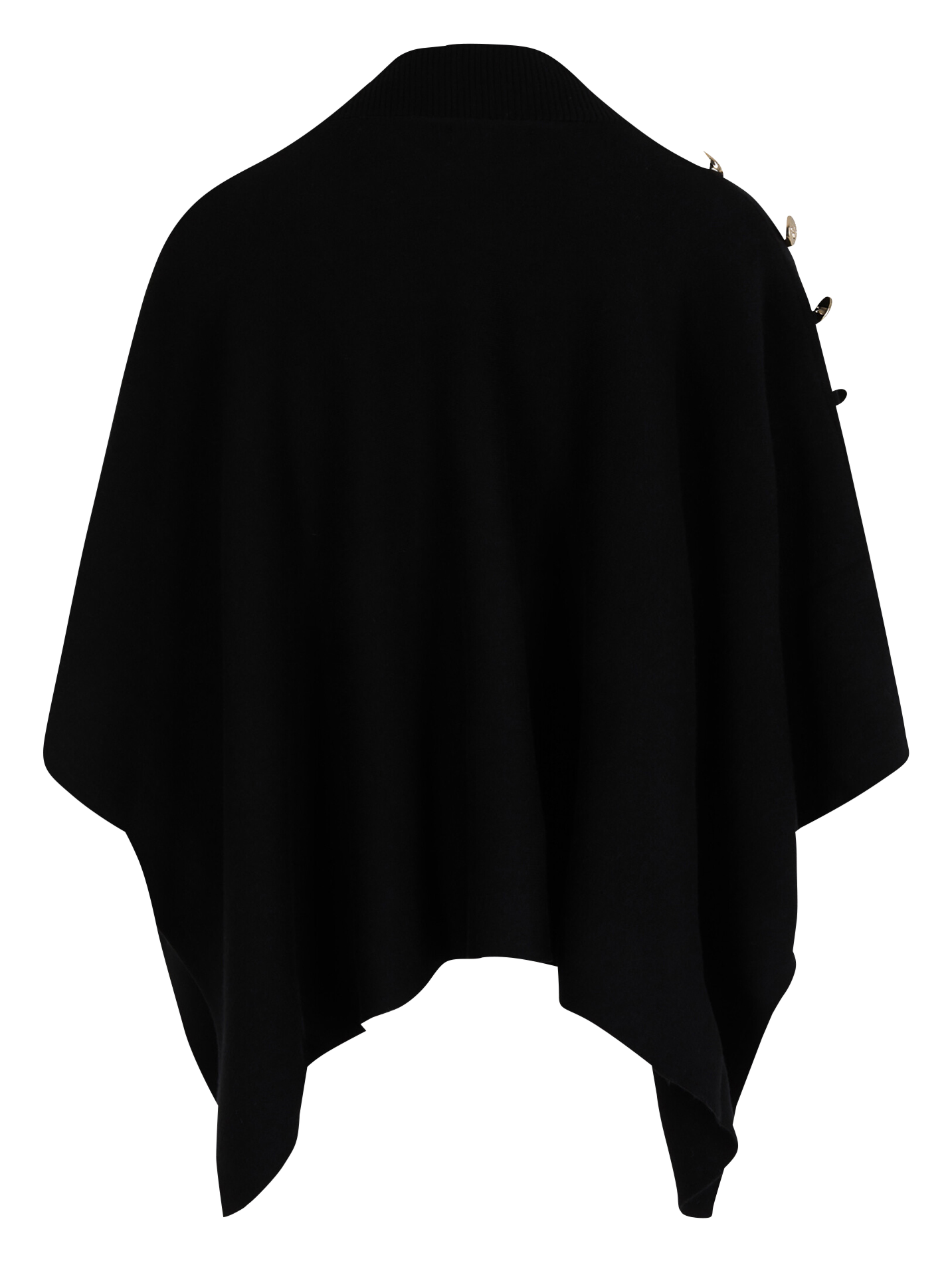 High-neck Cape MORGAN Black