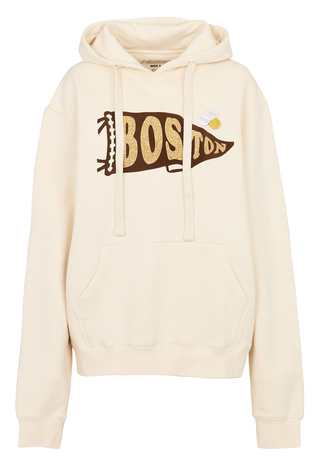 Round neck sweatshirt in blended cotton NEWTONE Beige
