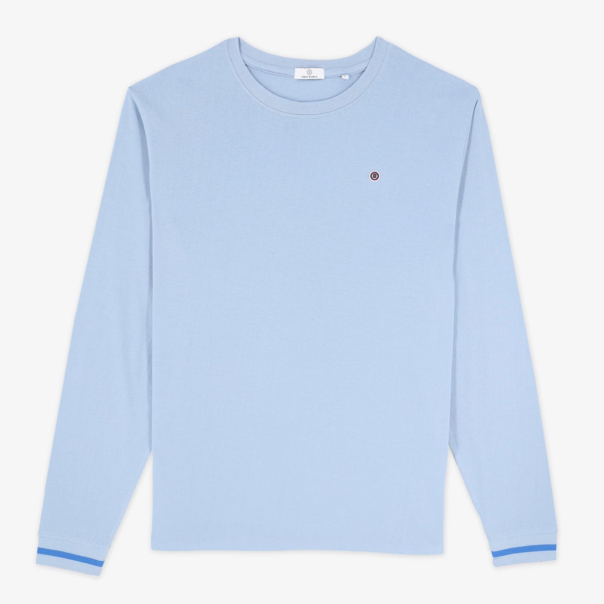 Plain long-sleeve T-shirt SERGE BLANCO Blue