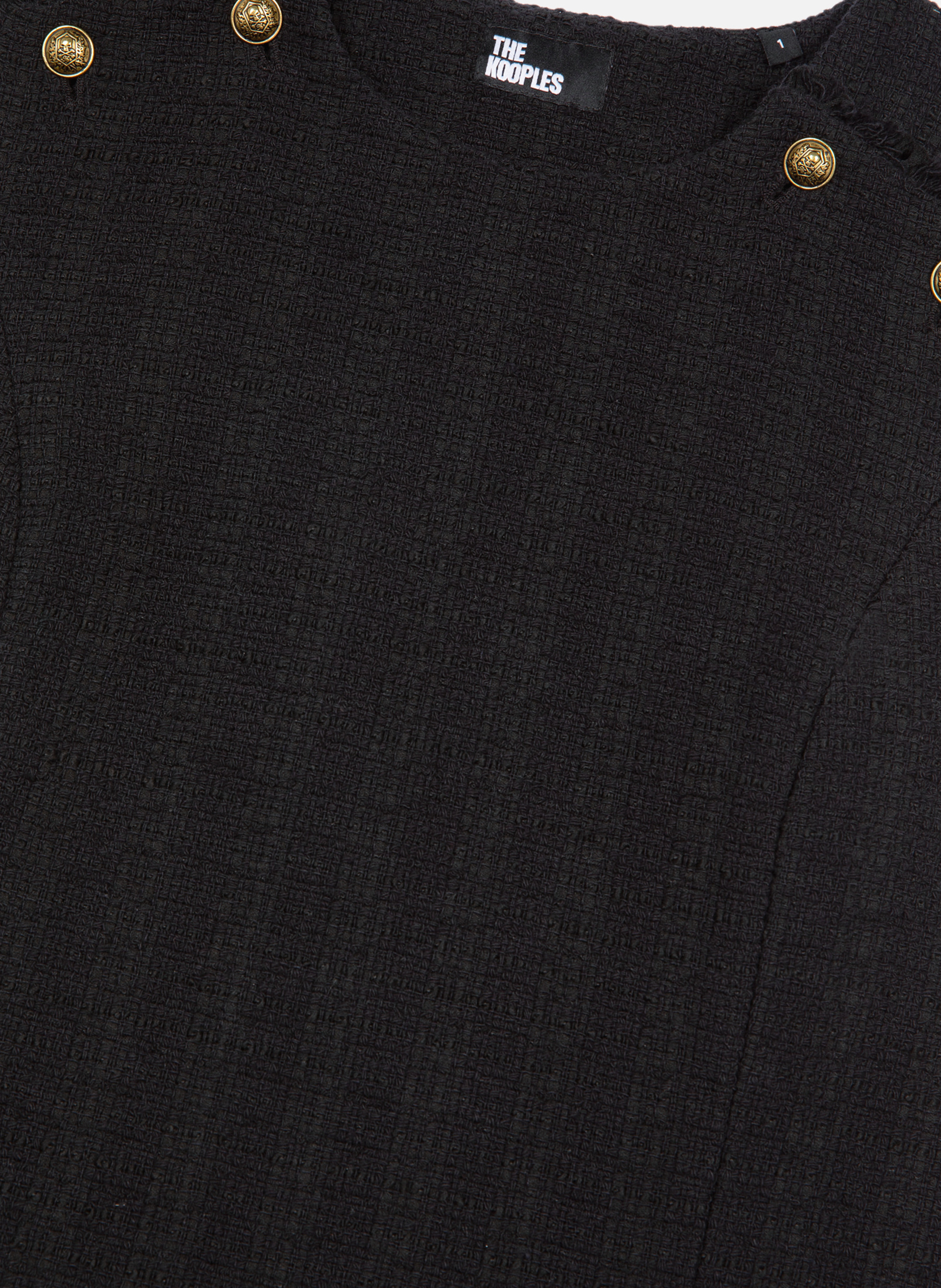 Tweed top THE KOOPLES Black