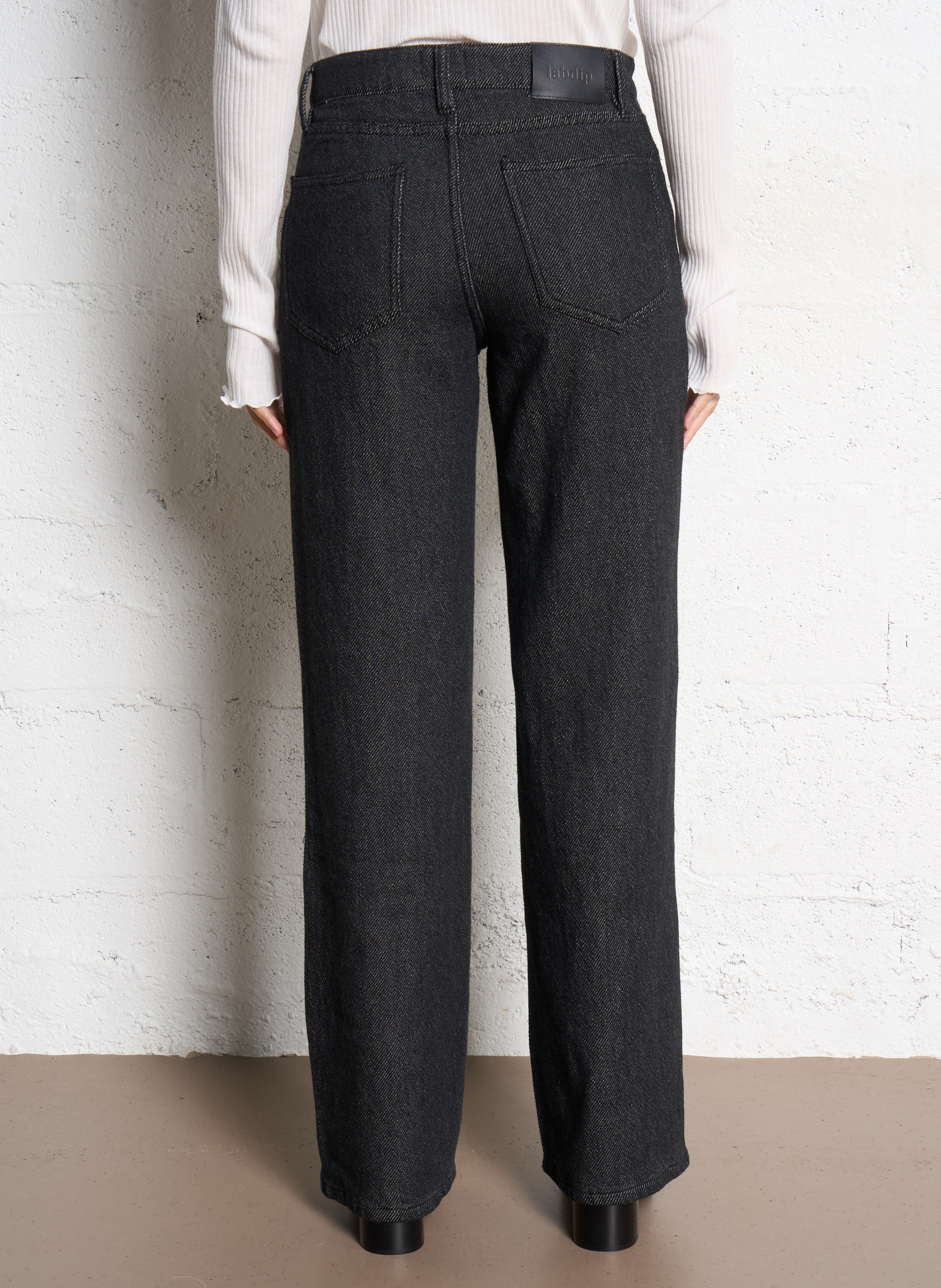 Jean droit en coton LAB DIP Bleu