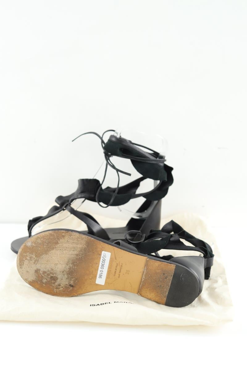 Faux leather sandals ISABEL MARANT - Seconde Main Black