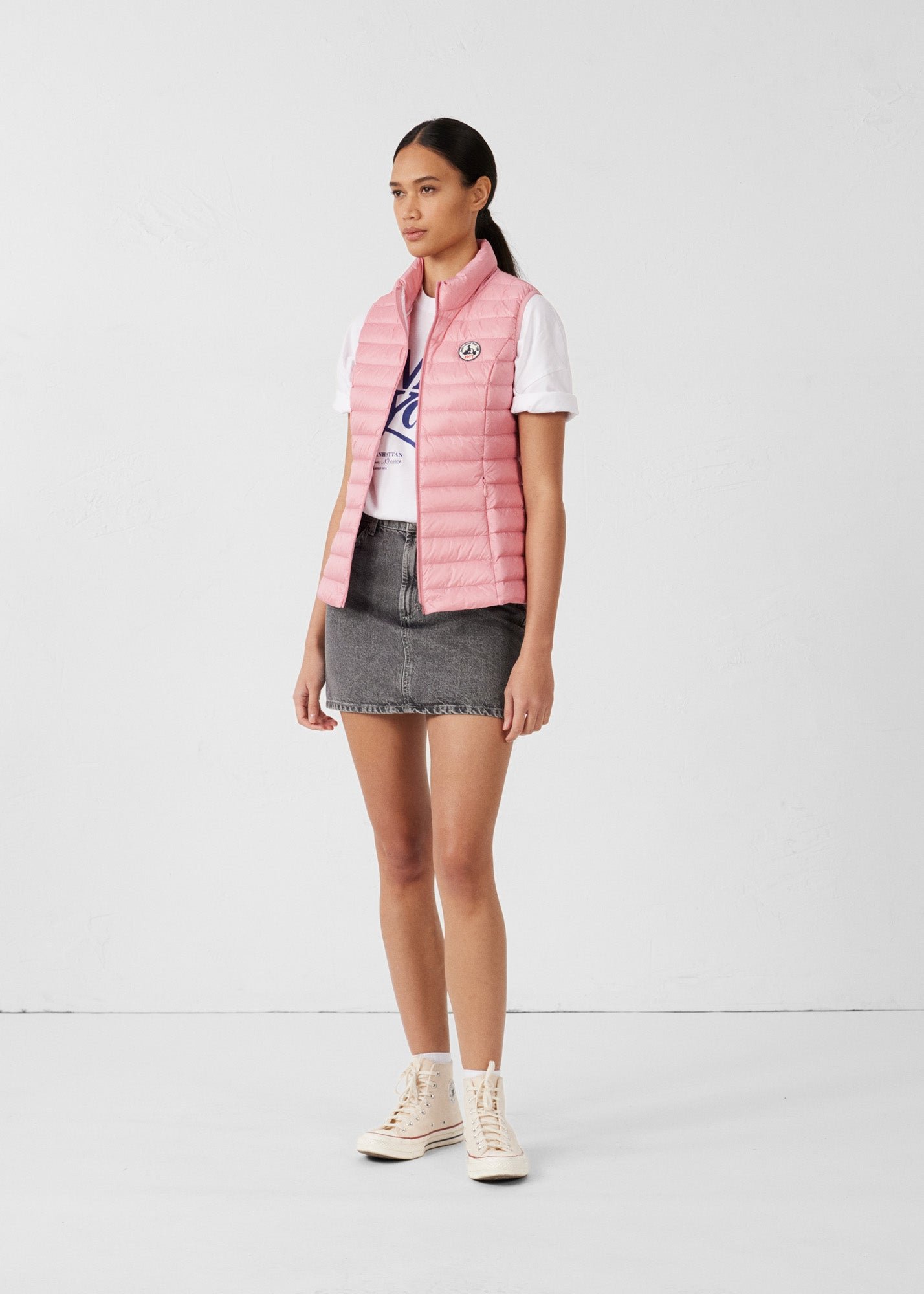 Sleeveless lightweight down vest seda JOTT Pink