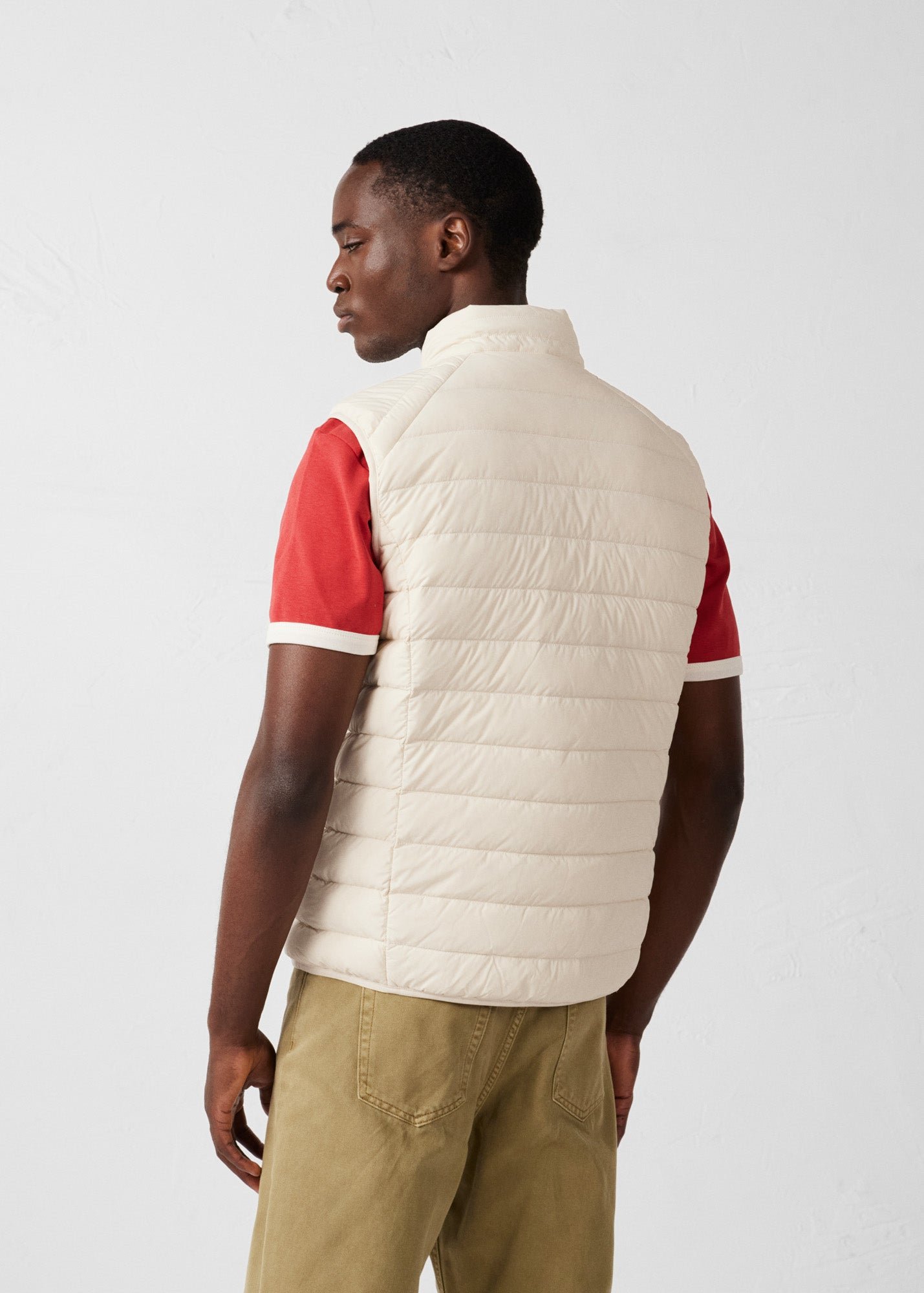 Stretch sleeveless puffer jacket Arafo JOTT White