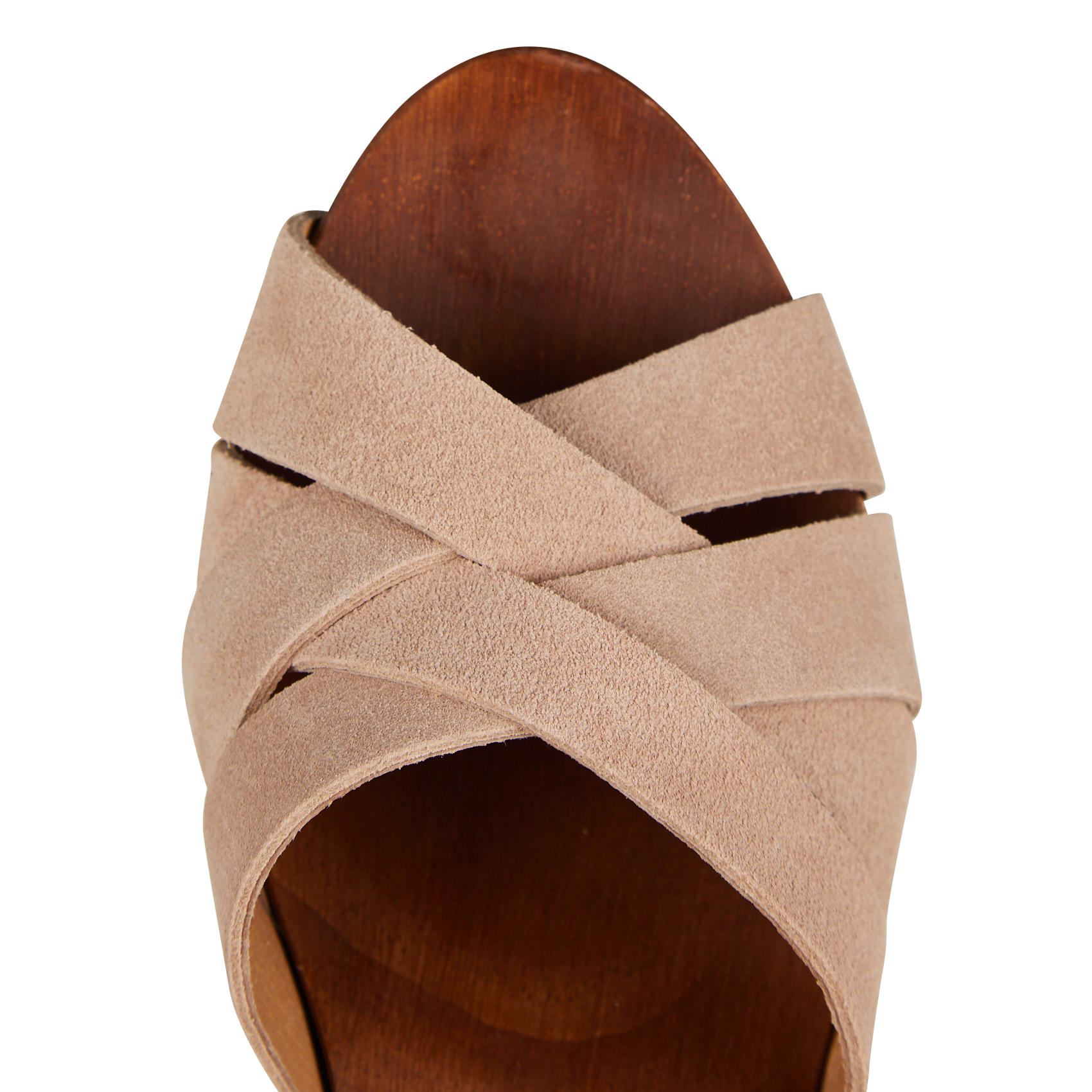 Sabots à talons en cuir MAISON 123 Rose