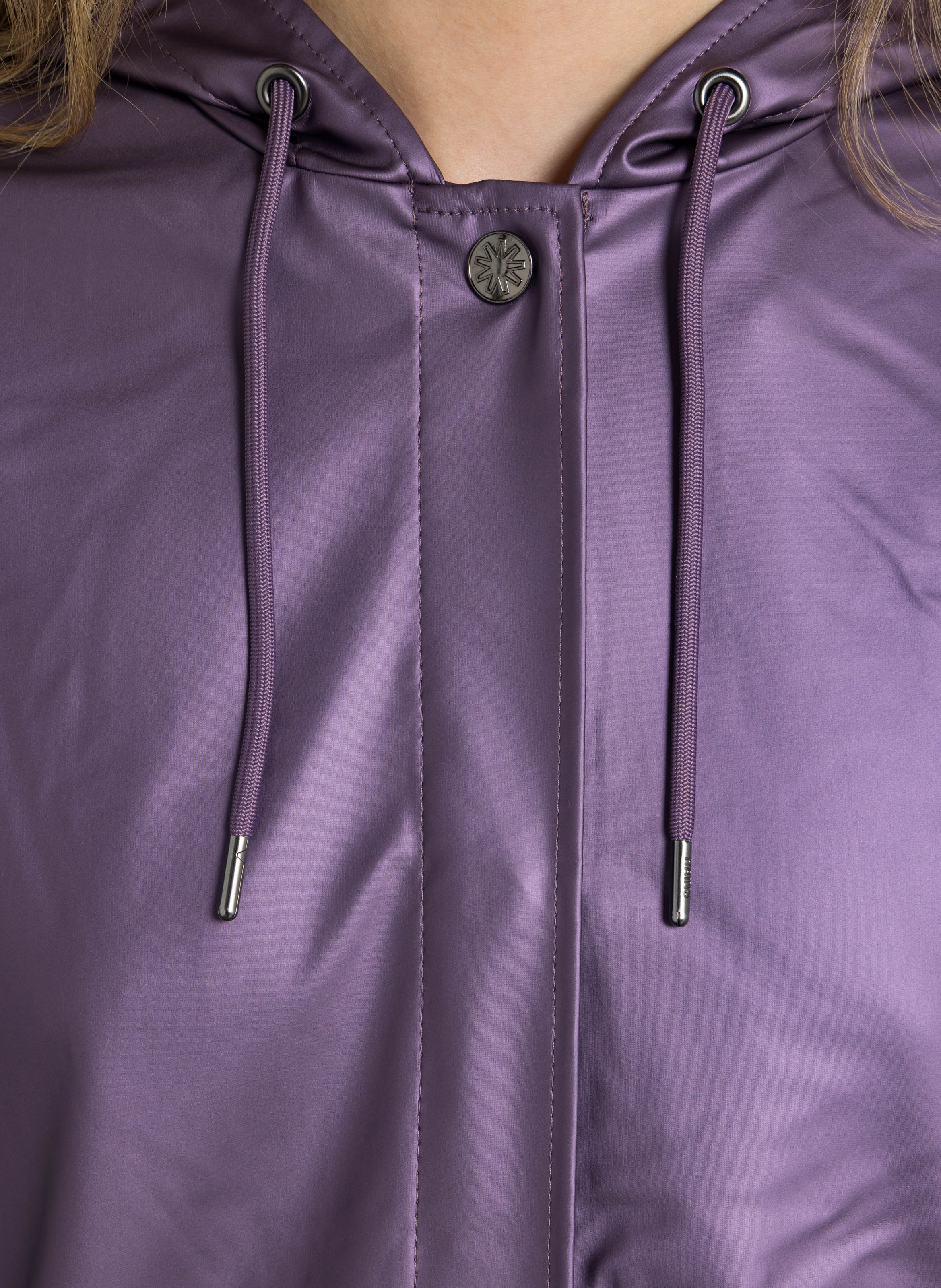 Hooded jacket RAINS Purple