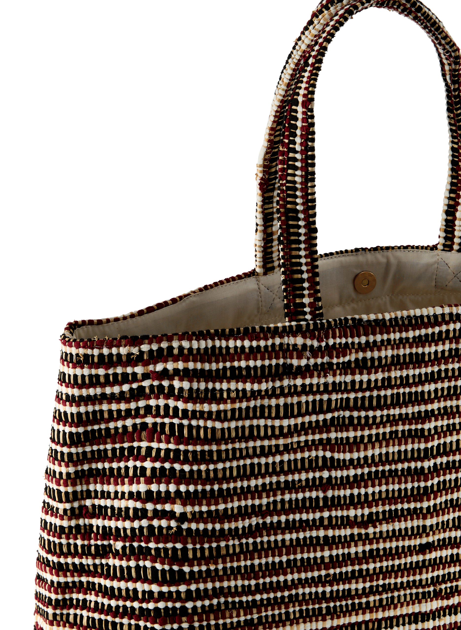 Raffia-blend tote bag SAISON 1865 Multicolored