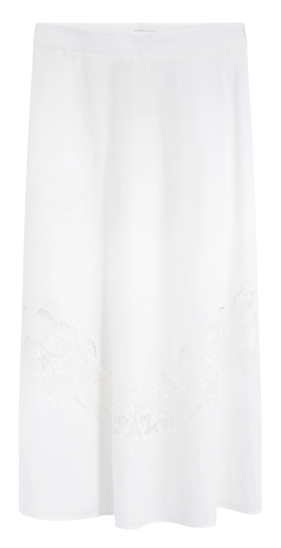 Jupe longue en coton brodé PABLO Weiss