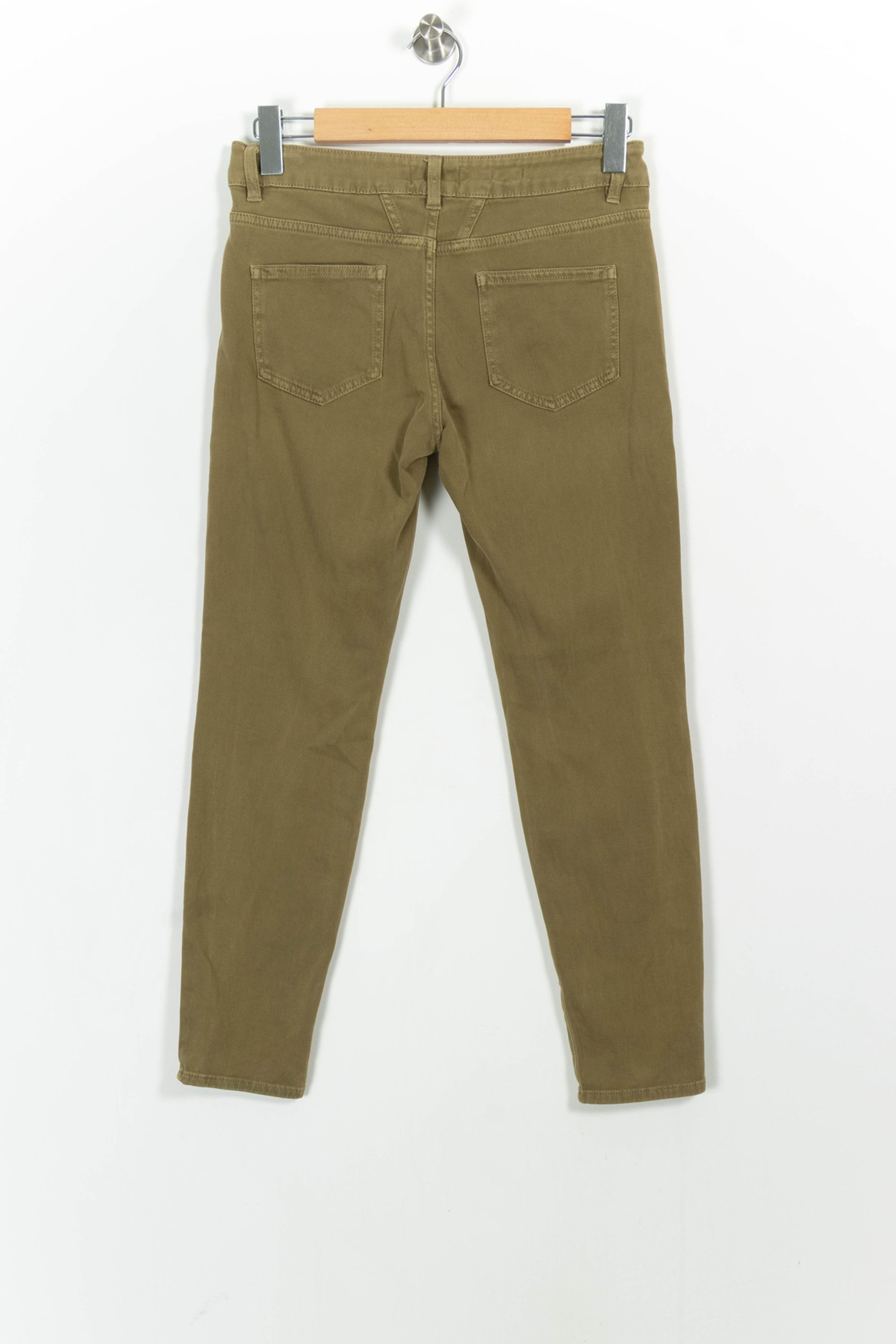 Cropped slim jeans with studs CLOSED - Seconde Main Green