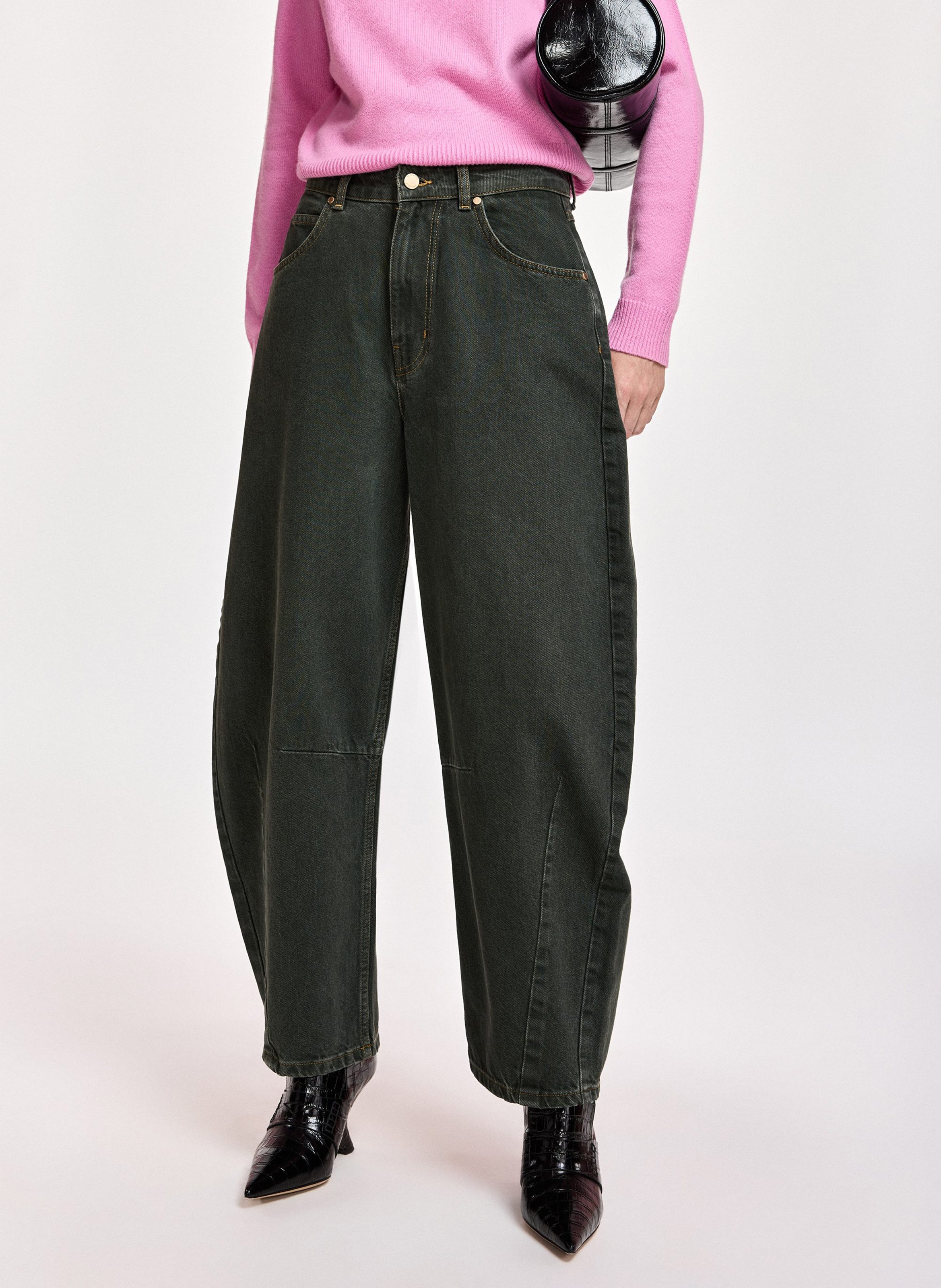 Organic cotton balloon jeans ESSENTIEL ANTWERP Grey