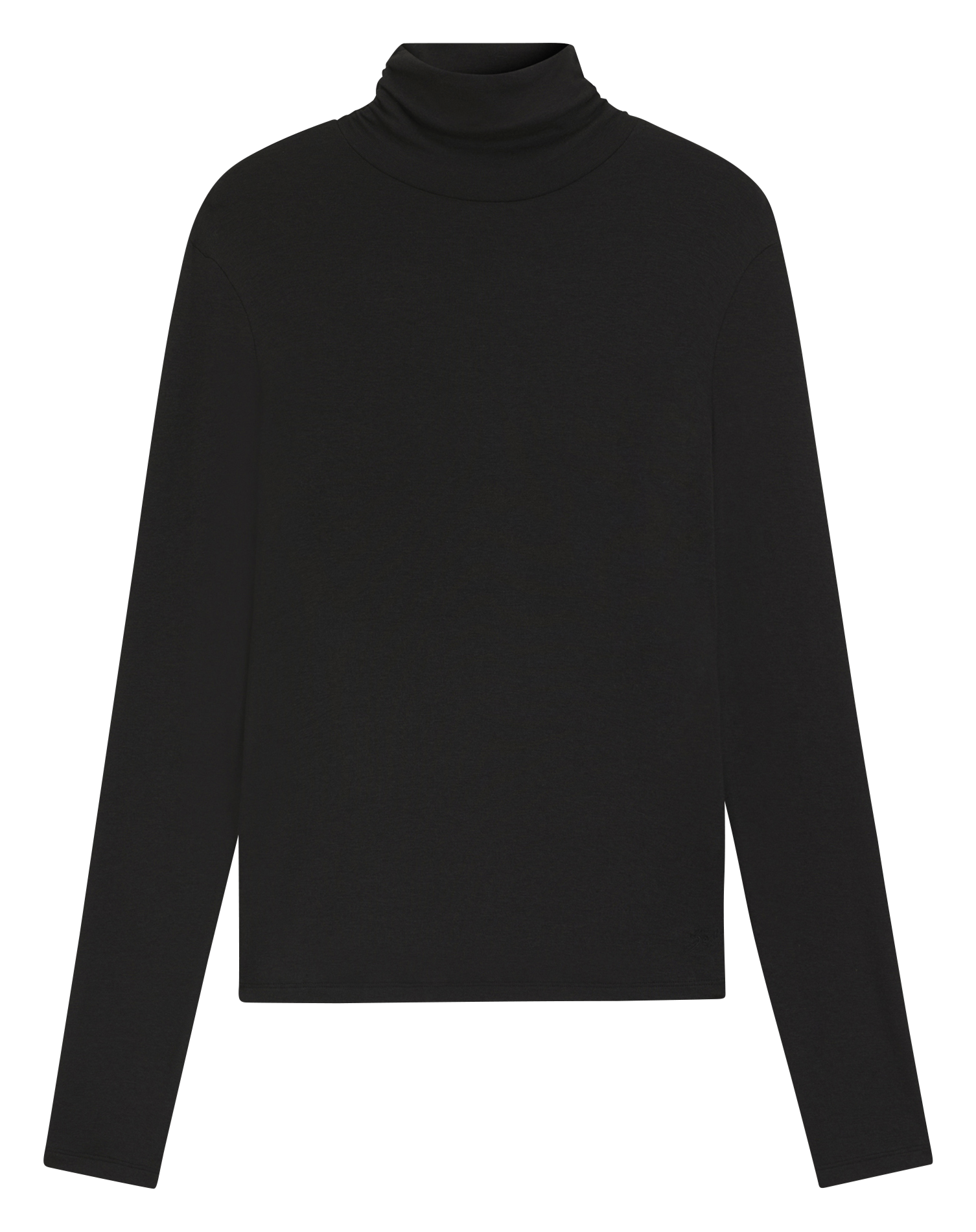 Solid turtleneck straight top BOSS Black