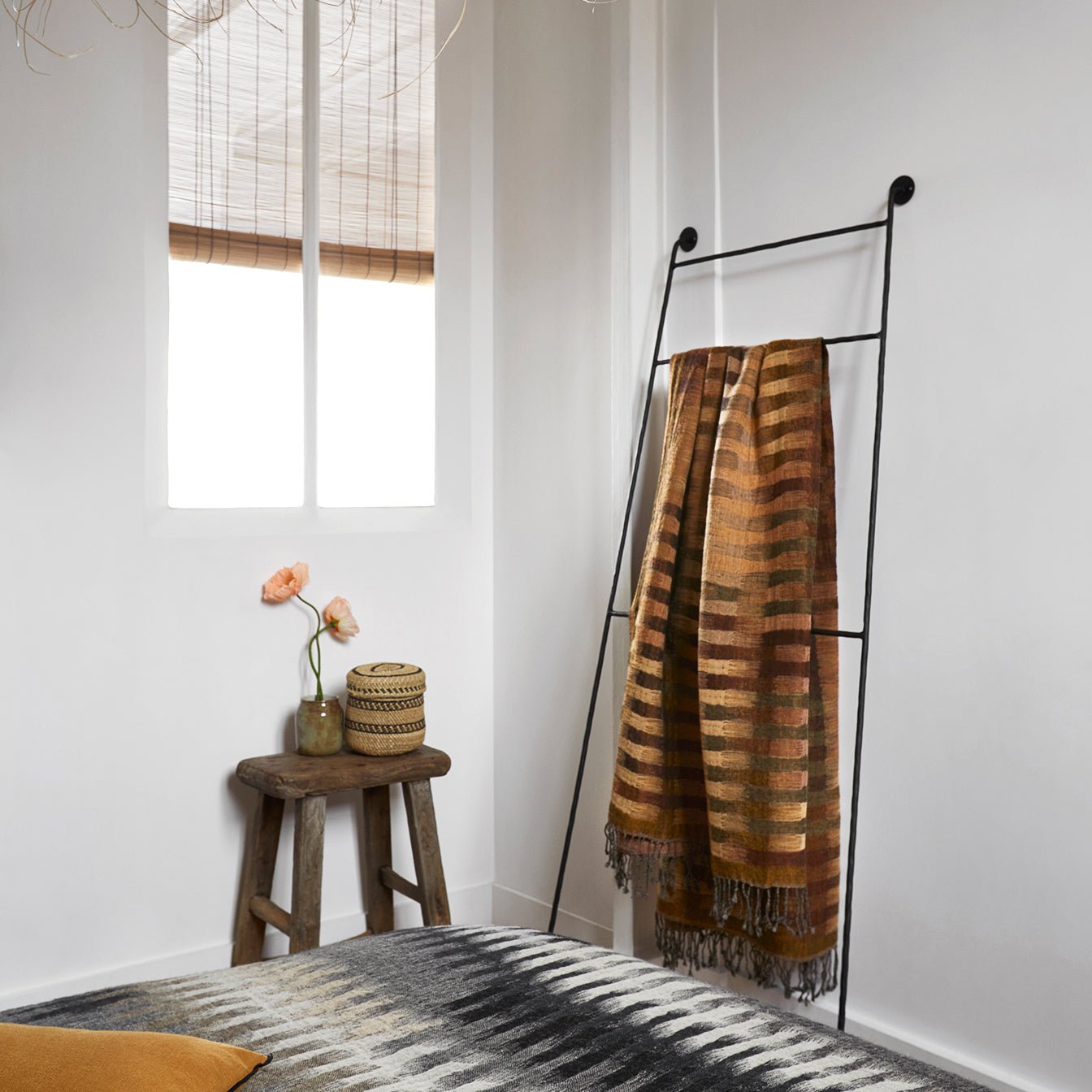 Plaid pure laine MADURA Gris