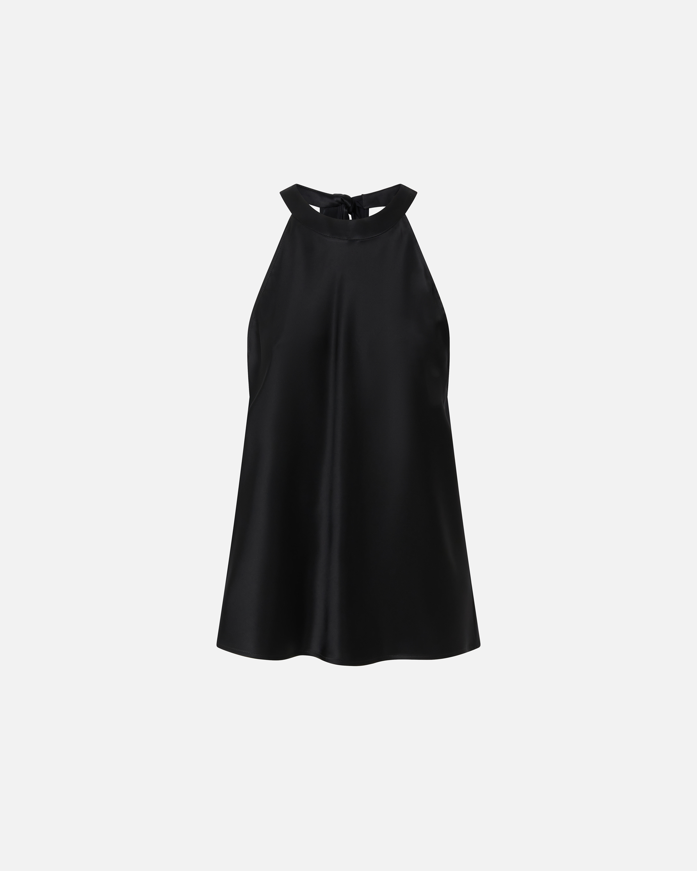 Top with satin bow and georgette crepe PINKO Black