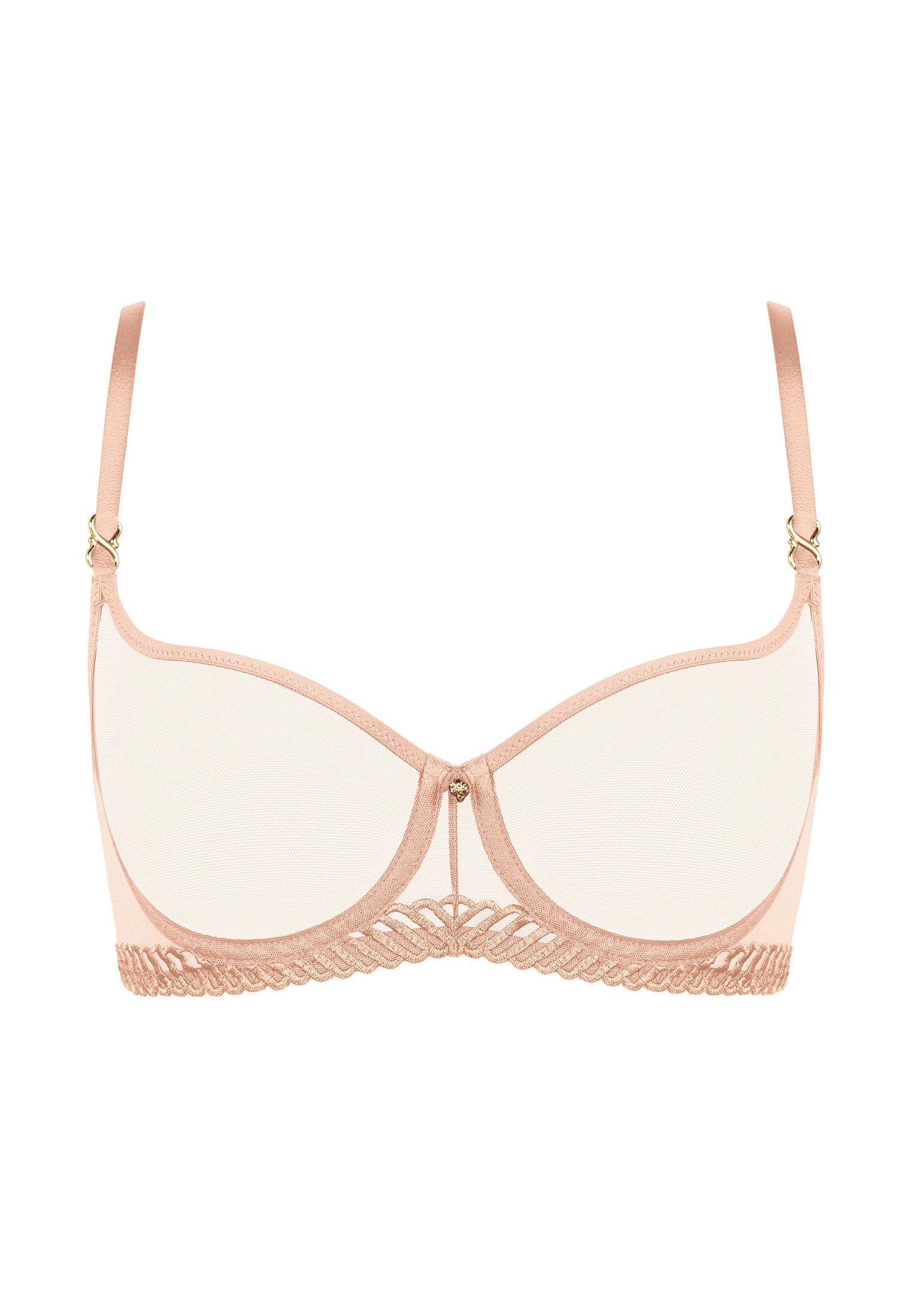 Underwired demi-cup bra AUBADE Beige