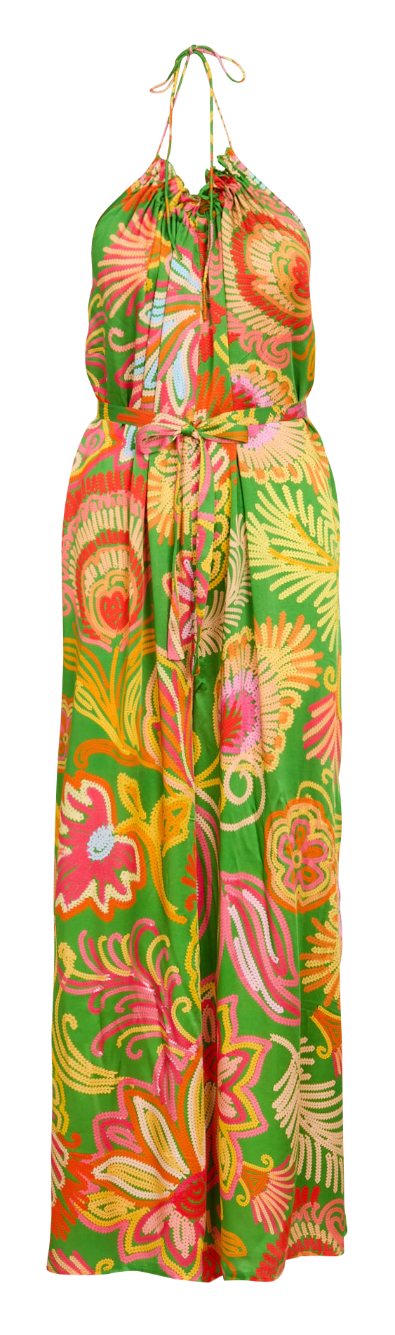 Combinaison large sans manches imprimée SUNDRESS Vert