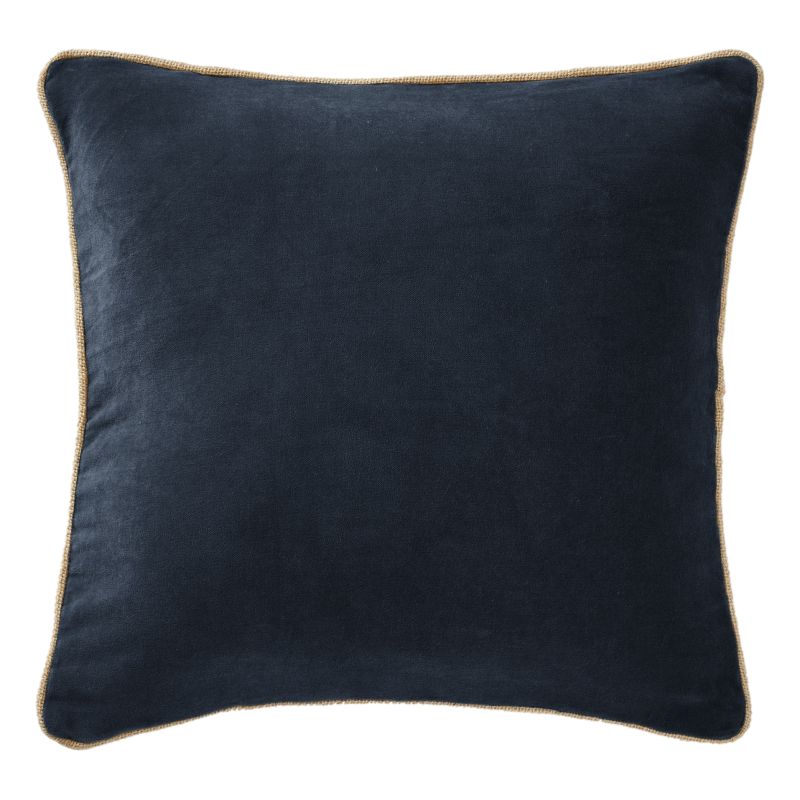 Coussin déco déhoussable 100% coton L'EFFET PAPILLON