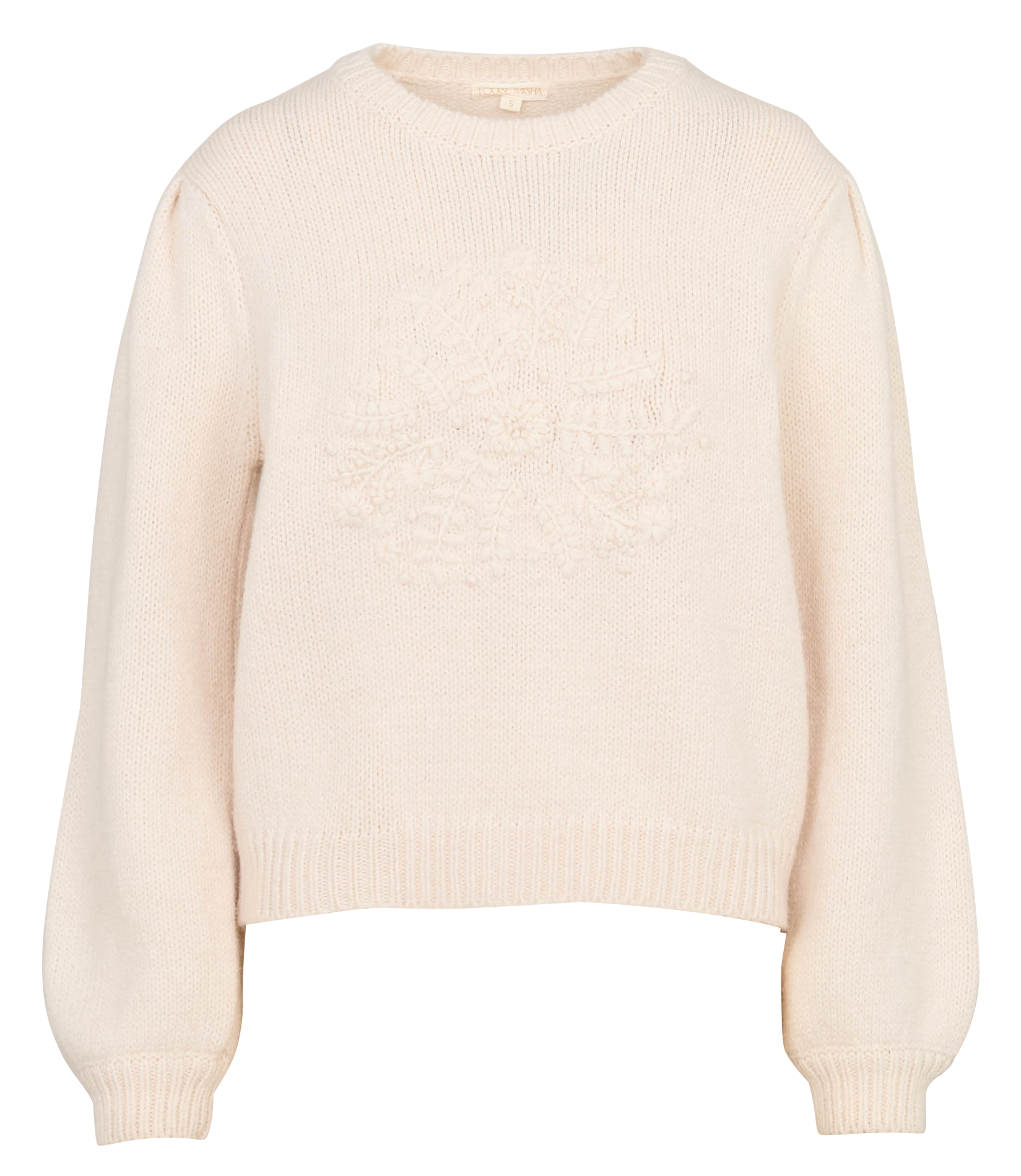 Pull col rond  Beige