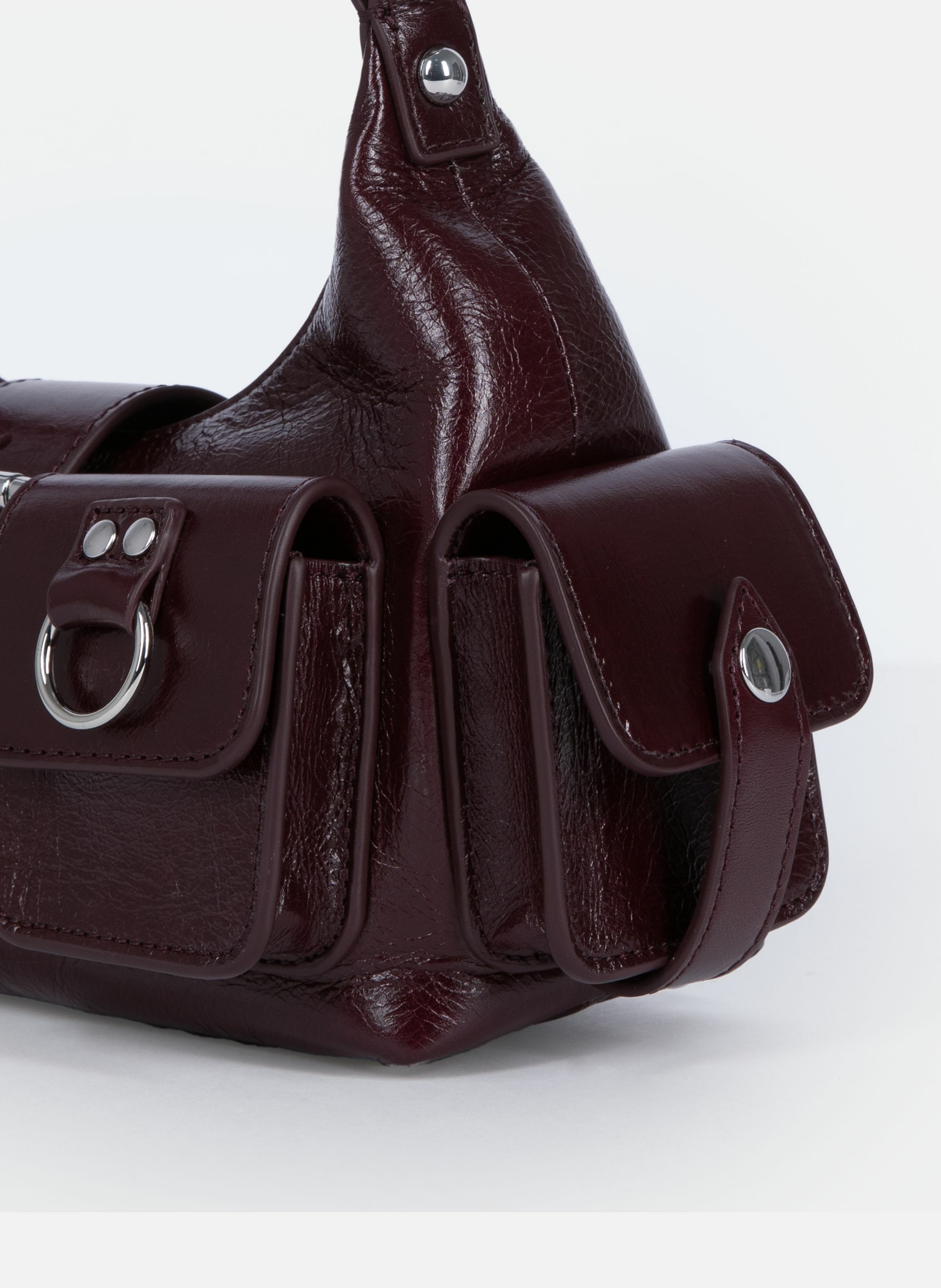 Sac amelia small en cuir craquelé THE KOOPLES Rouge