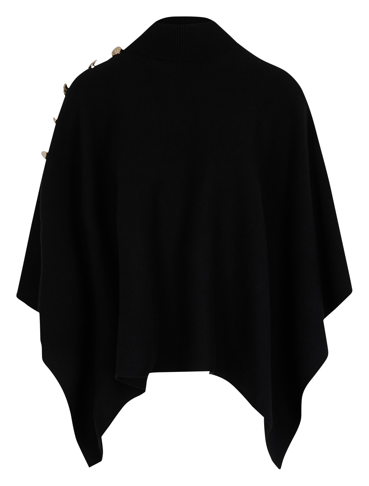 High-neck Cape MORGAN Black
