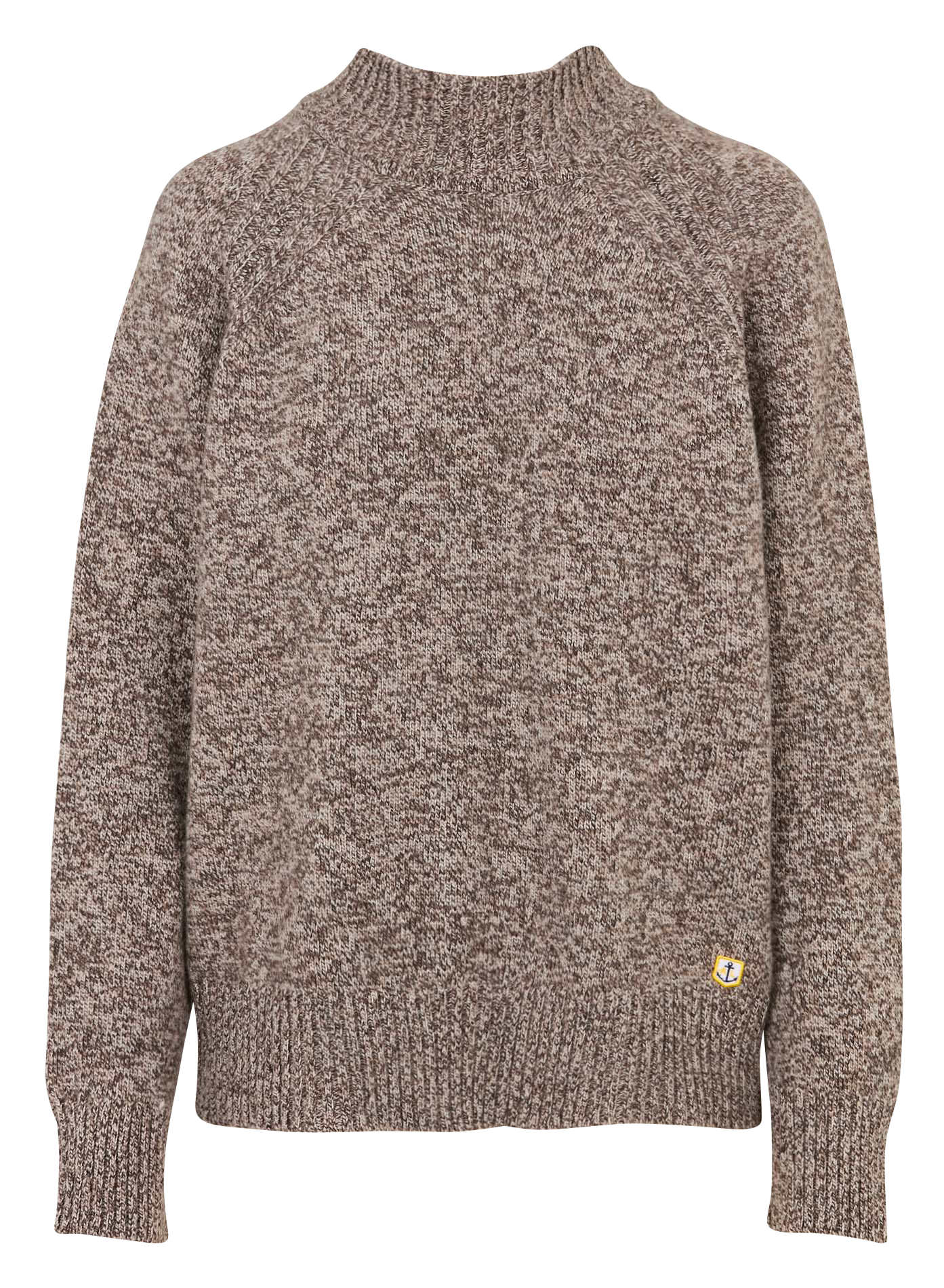 Pull droit col montant en laine ARMOR LUX Gris