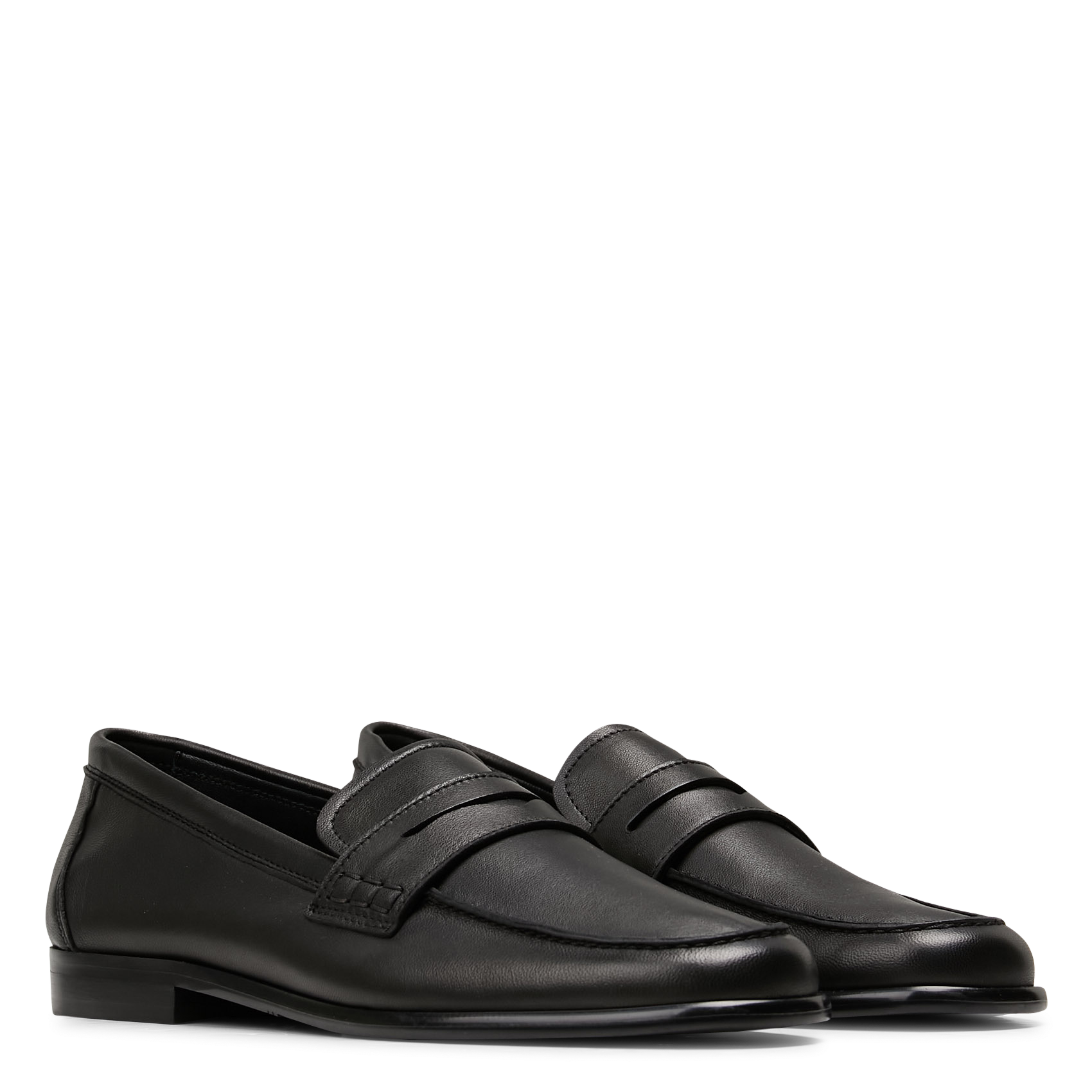 Plain leather moccasins MELLOW YELLOW Black