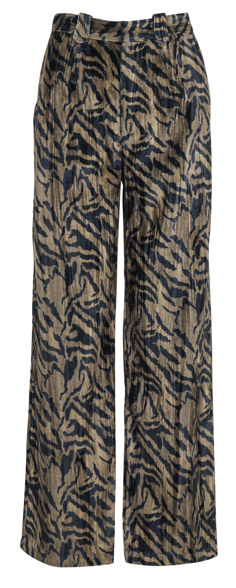 Pantalon large imprimé en velours SEE U SOON Kaki