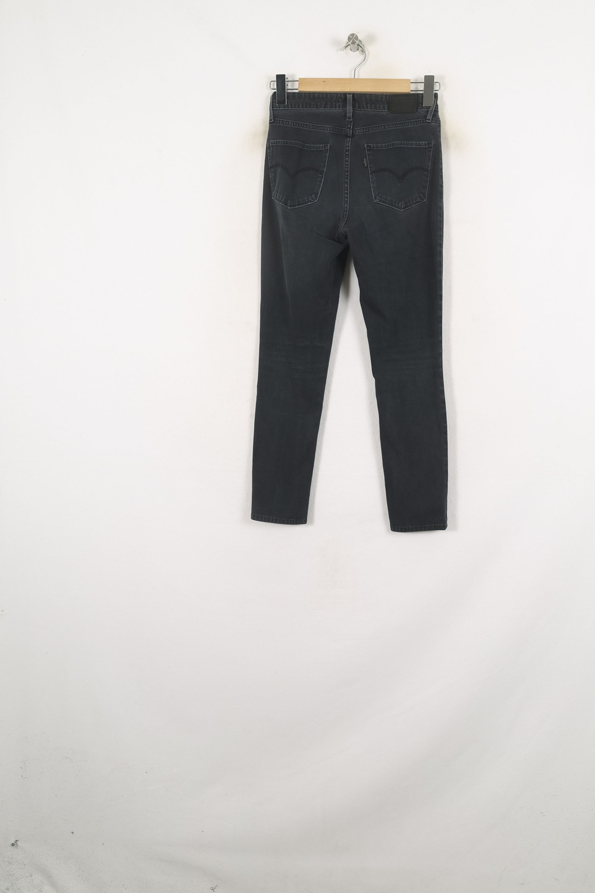 Cropped slim jeans with studs LEVI'S - Seconde main Black