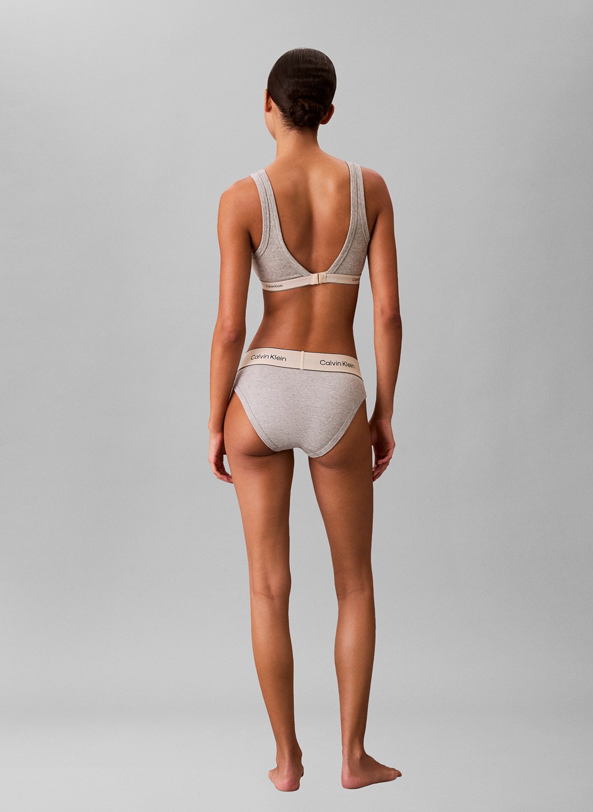 Bustier aus Baumwoll-Mix CALVIN KLEIN UNDERWEAR Grau