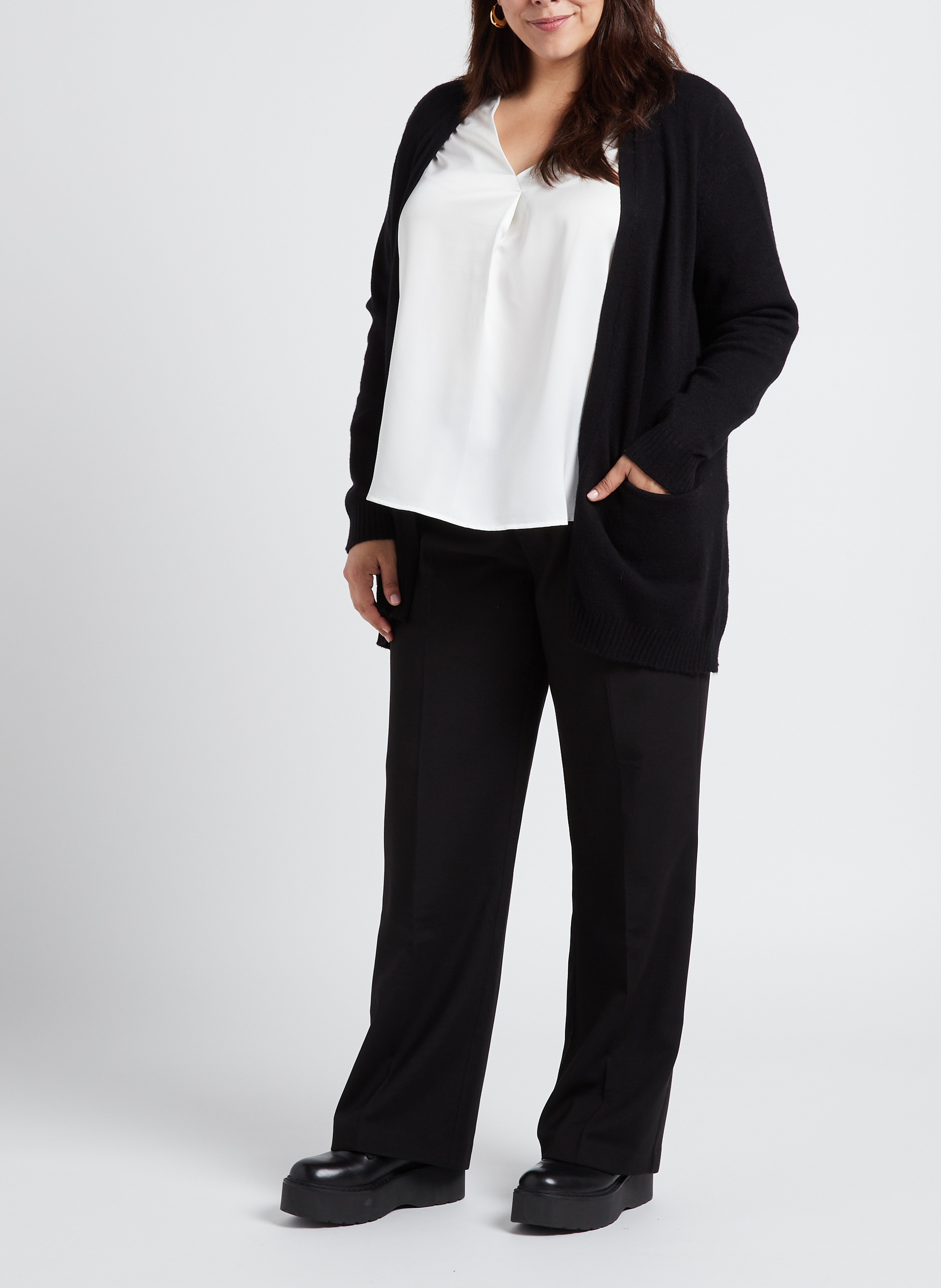 Open cardigan EVOKED Black