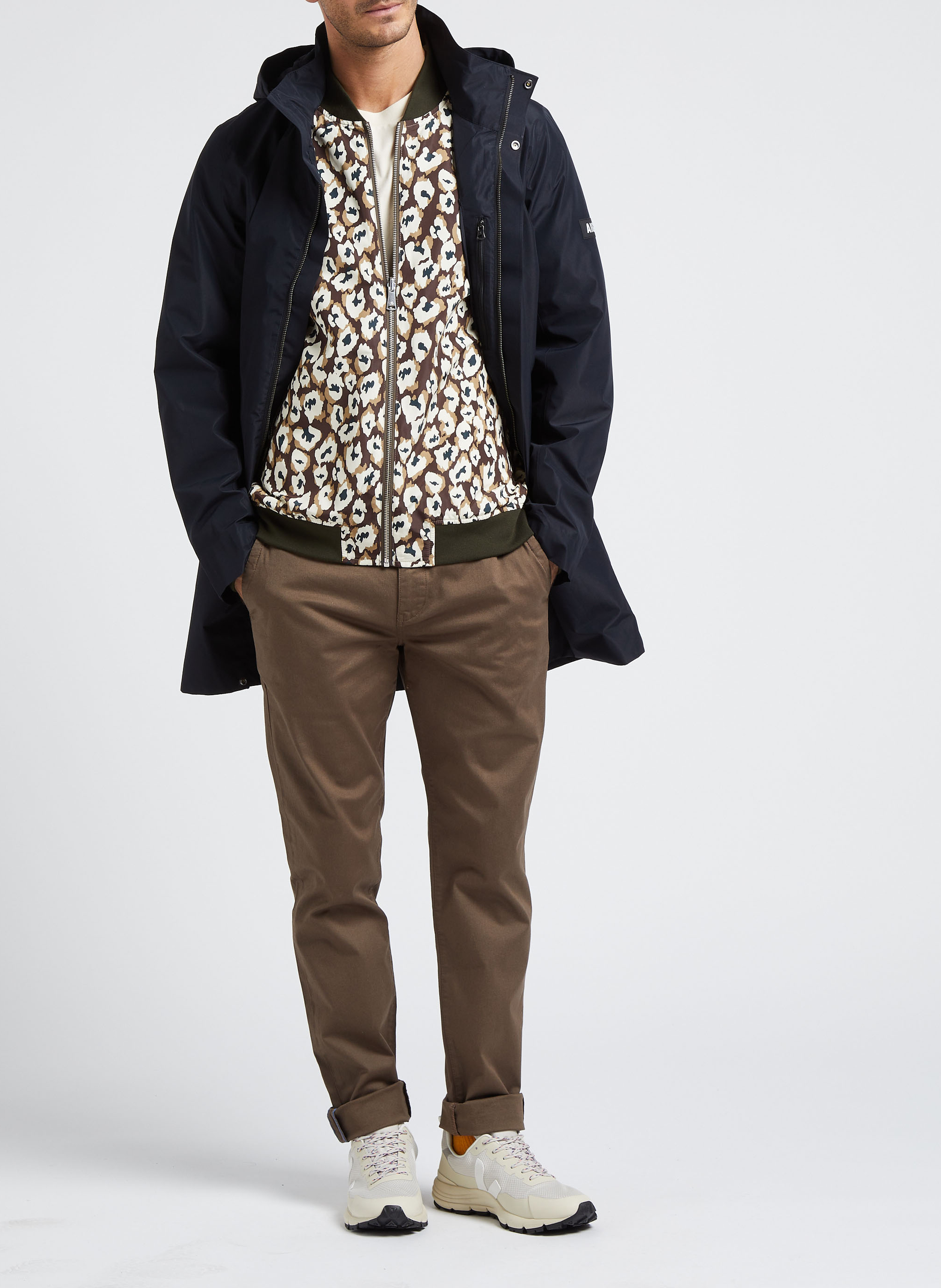 Flache Mesh-Sneaker VEJA Weiss