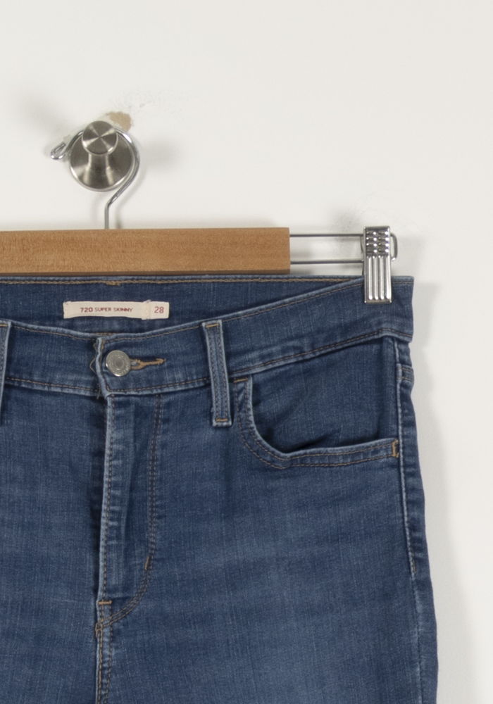 Cropped slim jeans with studs LEVI'S - Seconde main Blue