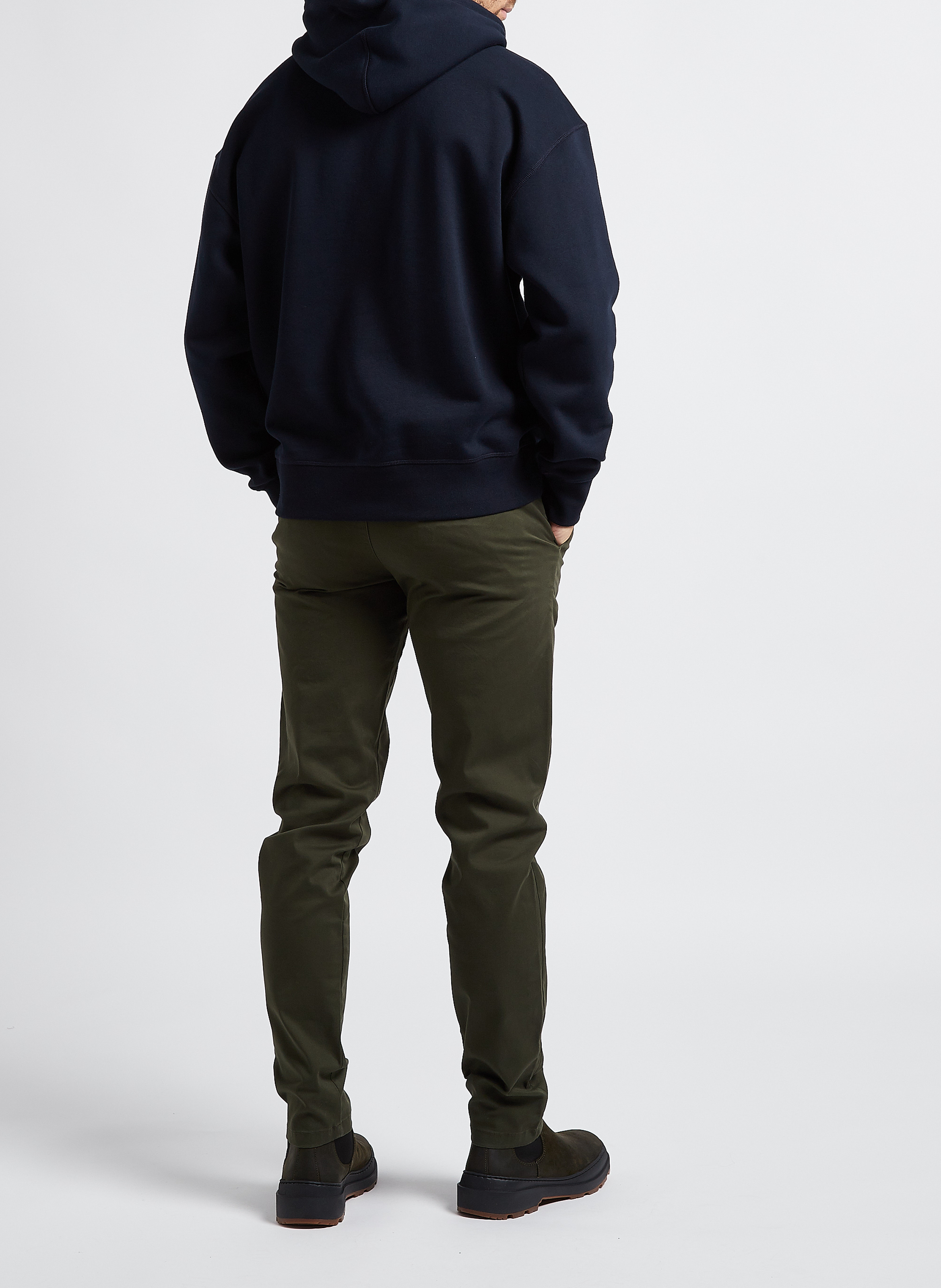 Slim-fit cotton chinos SELECTED Green