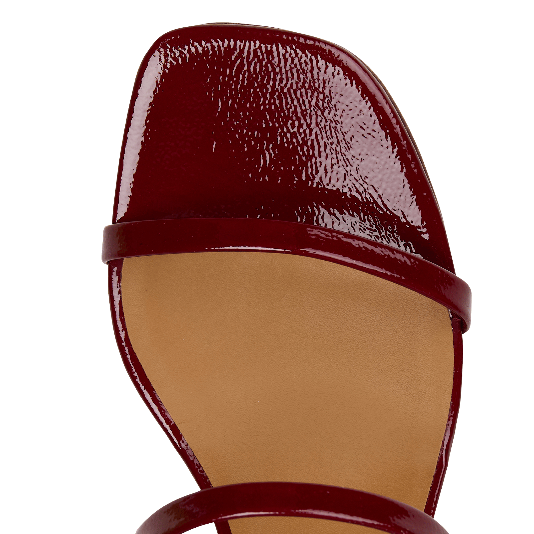 Flache Leder-Mules BOBBIES Rot