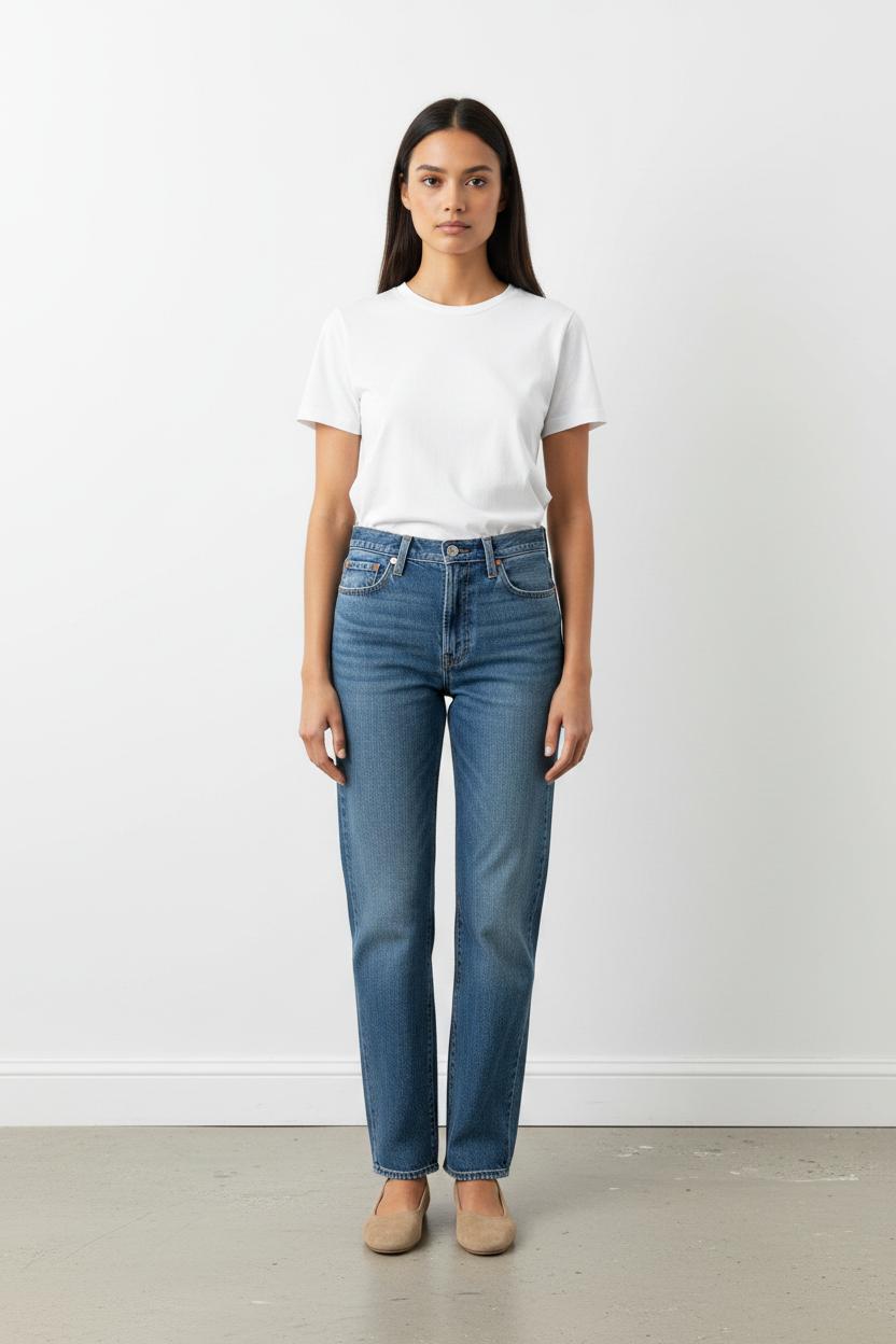 Cropped slim jeans with studs LEVI'S - Seconde main Blue