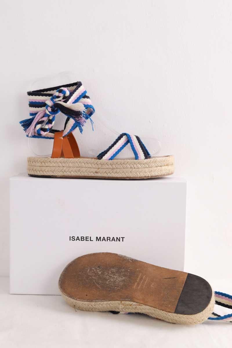 Faux leather sandals ISABEL MARANT - Seconde Main Multicolored