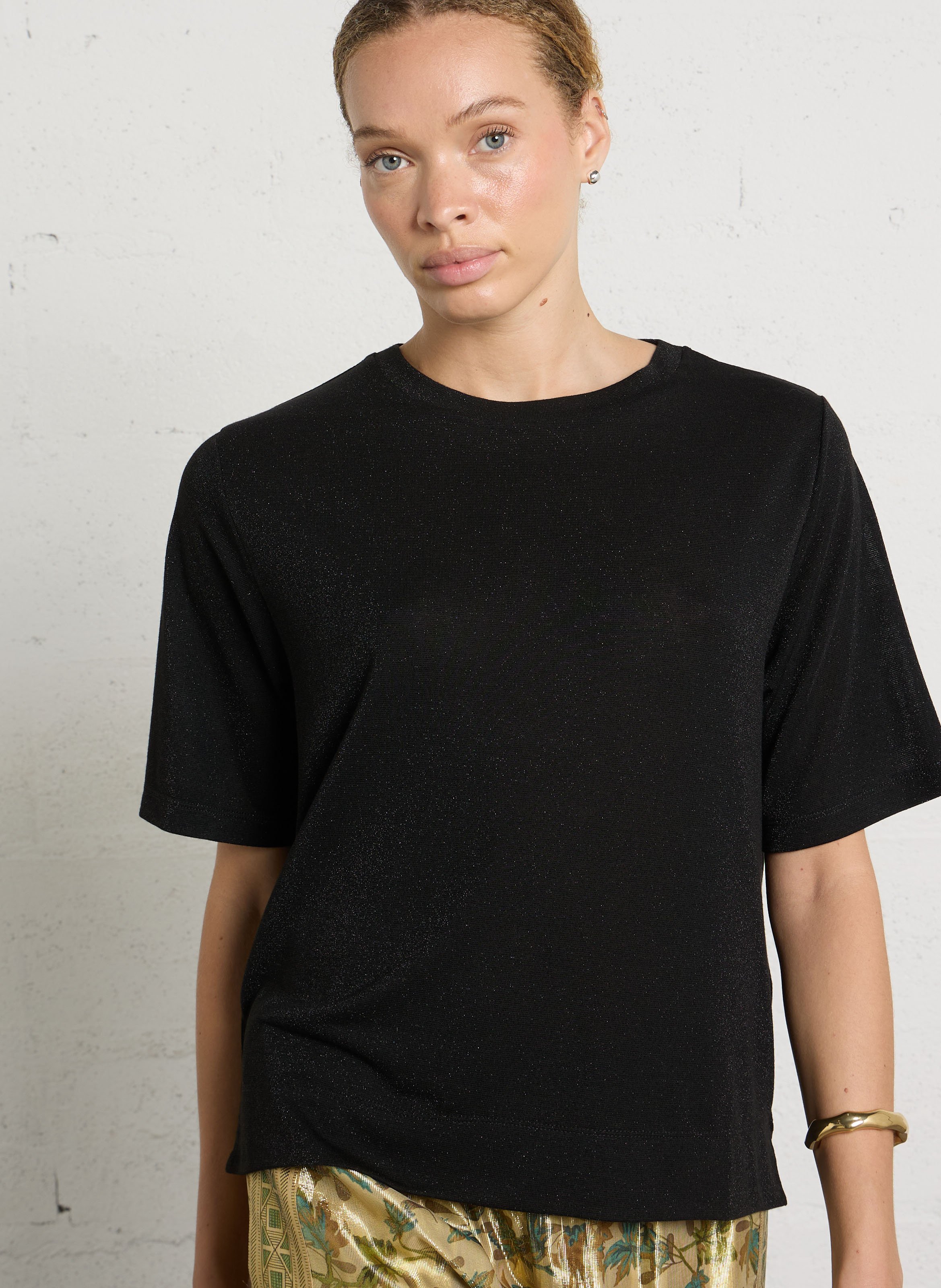 Gerader Pullover aus feinem Strick MOMONI Schwarz