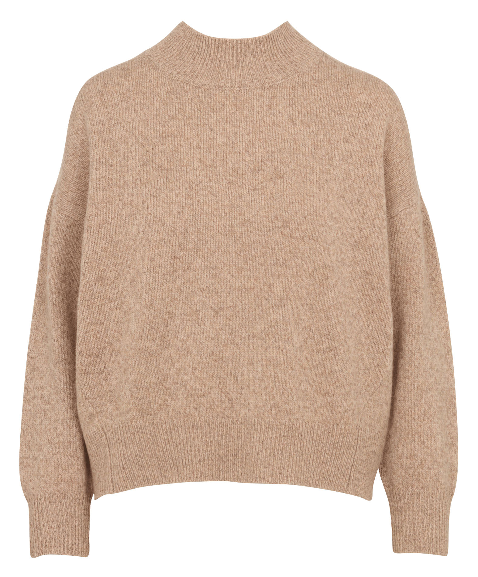 Ruimvallende, wollen trui NICE THINGS Beige