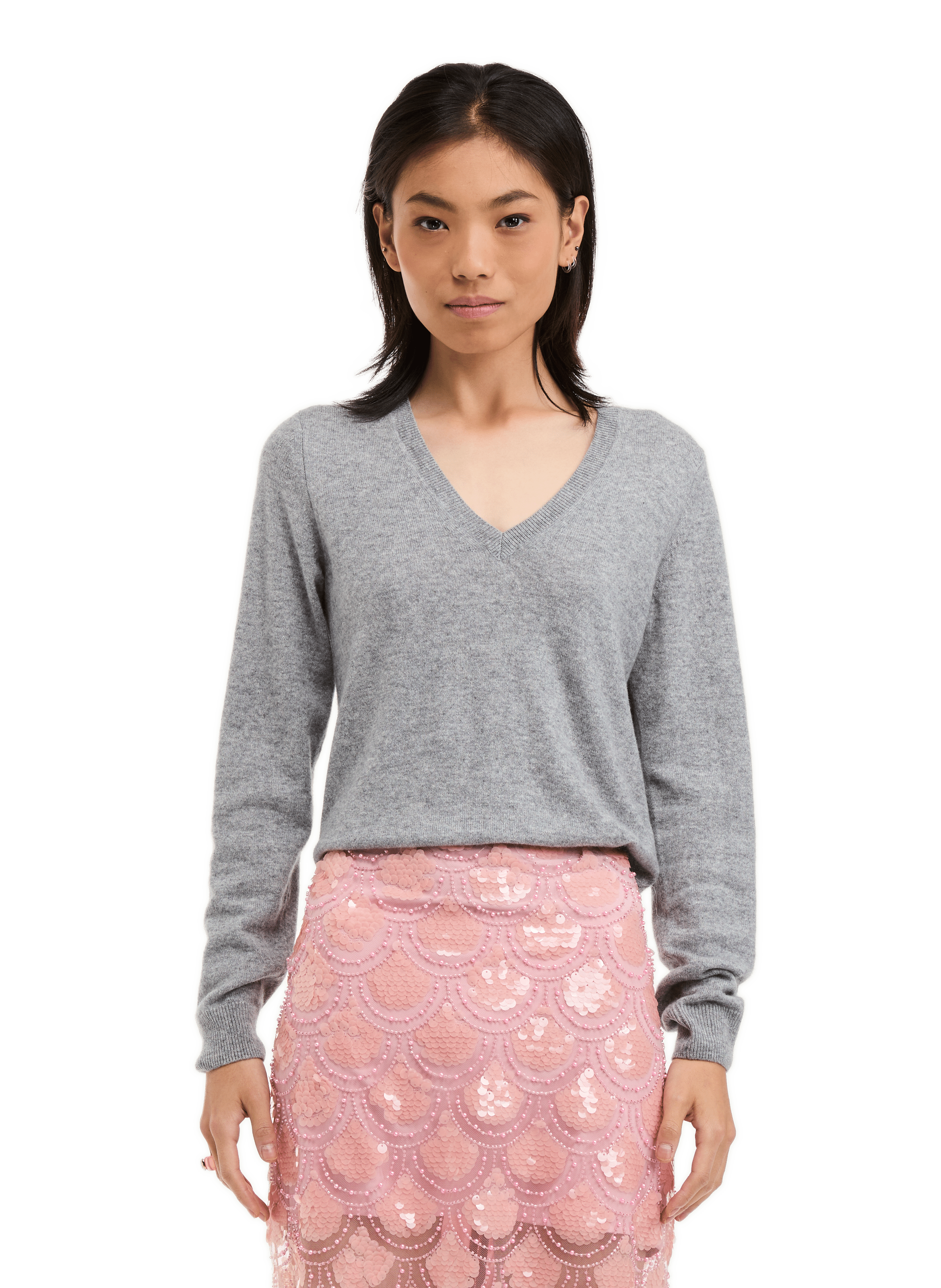 Cashmere sweater AU PRINTEMPS PARIS Grey