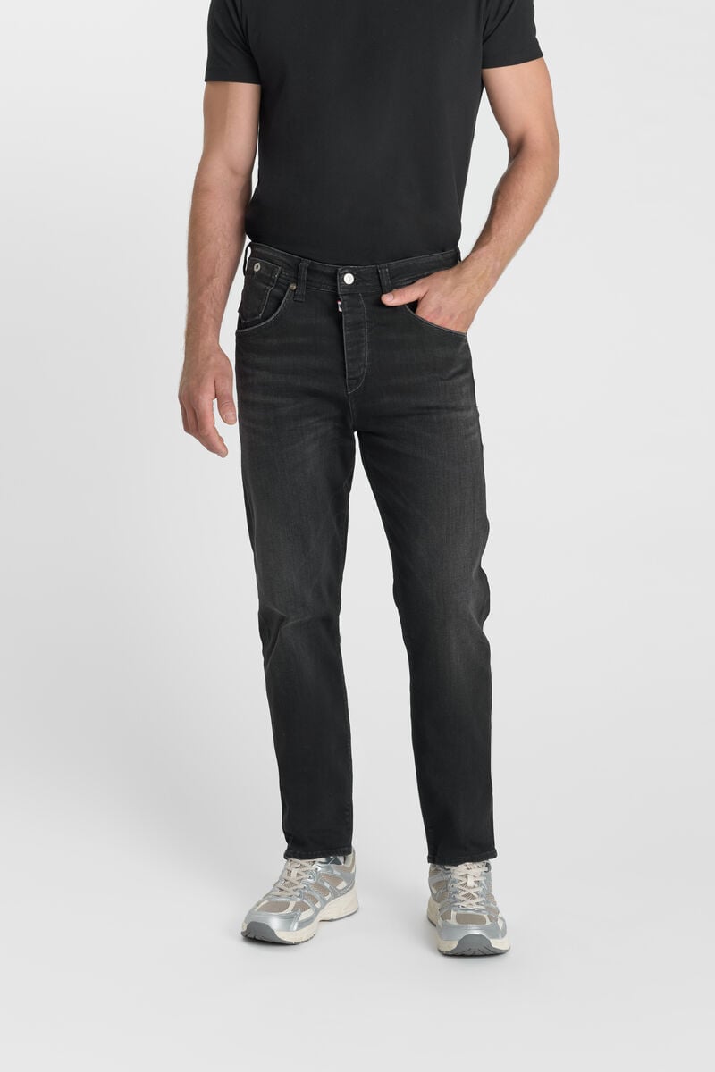 Loose jeans, wide, length 34 LE TEMPS DES CERISES Black