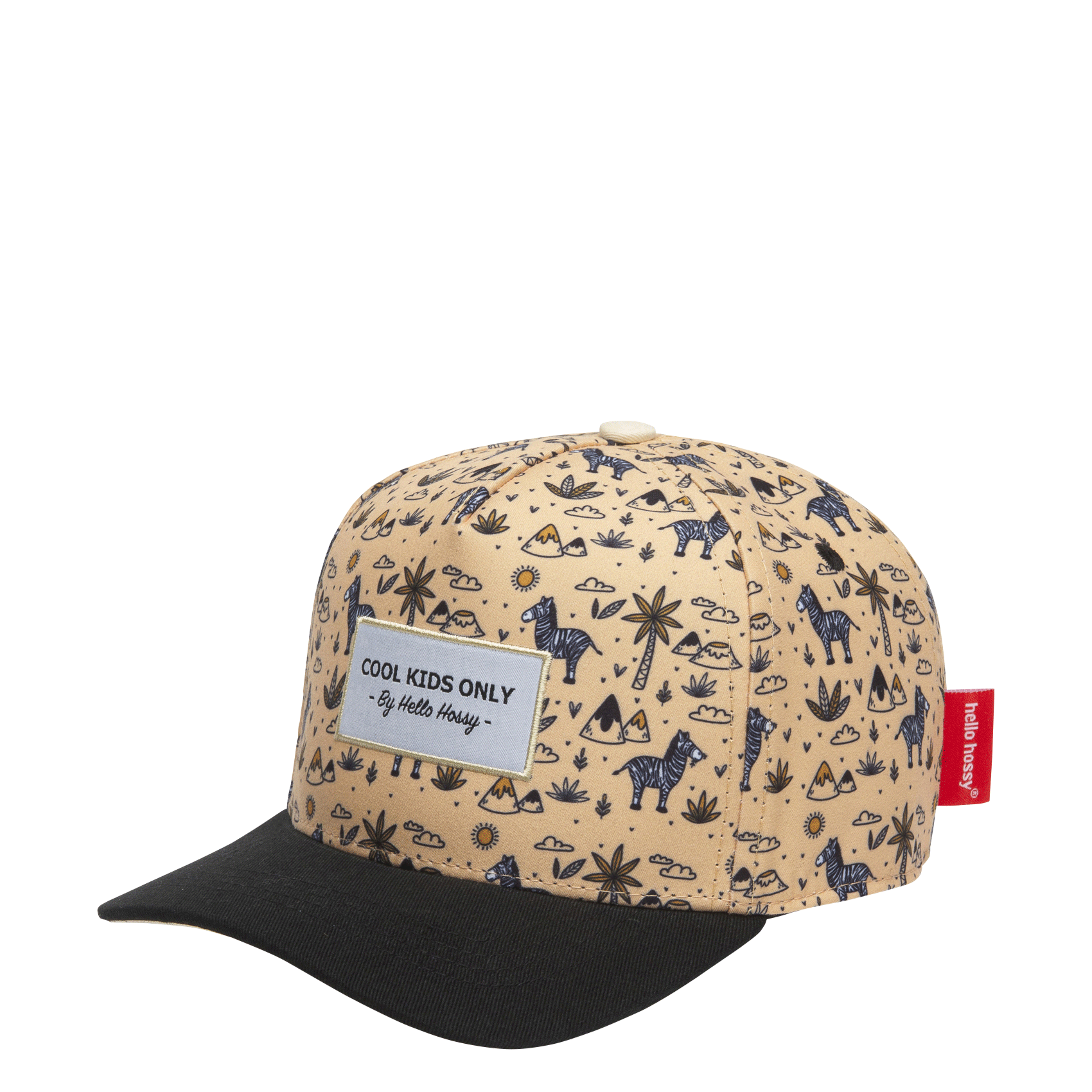 Bedruckte Kappe HELLO HOSSY Beige