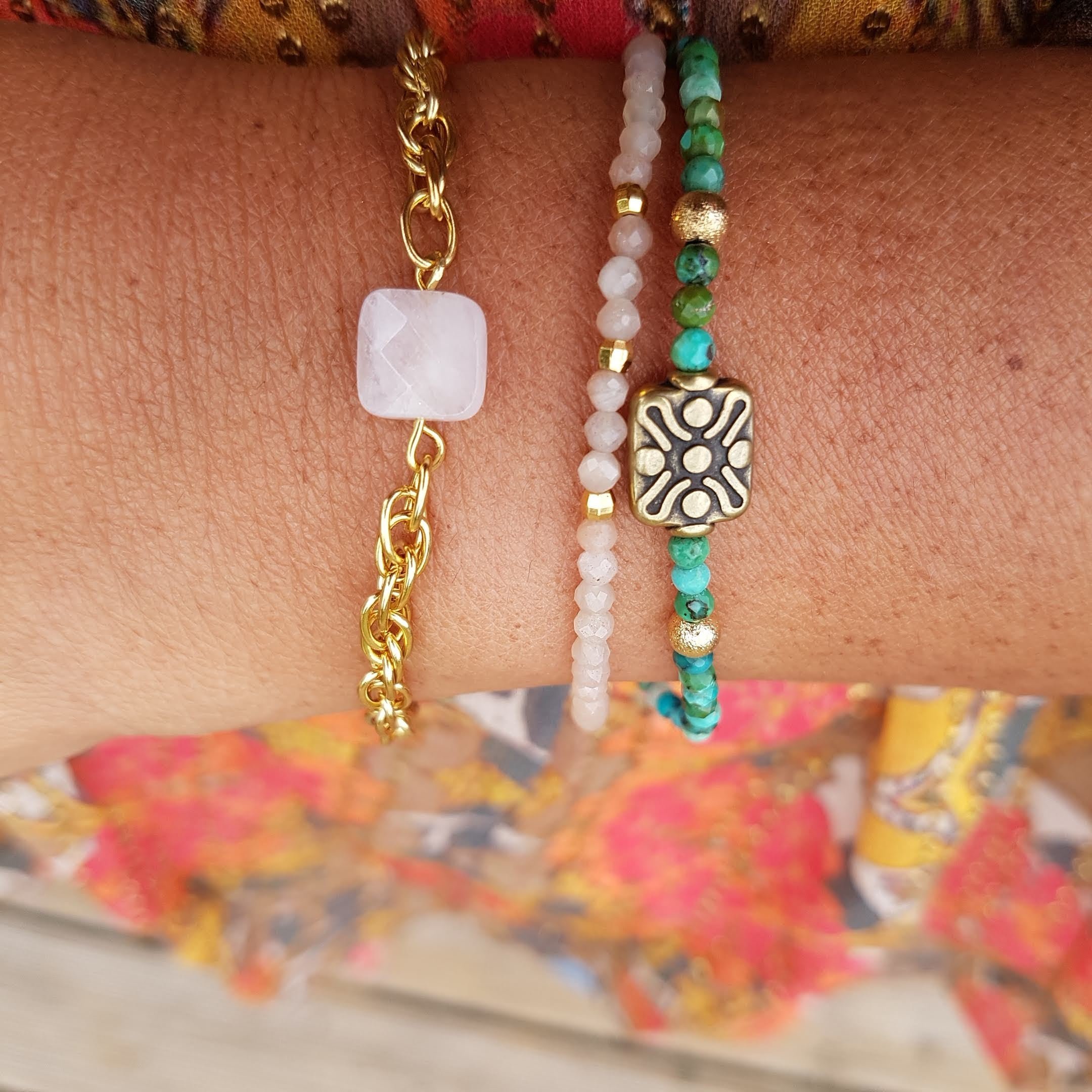 Sunstone bracelet GINANDGER Blue