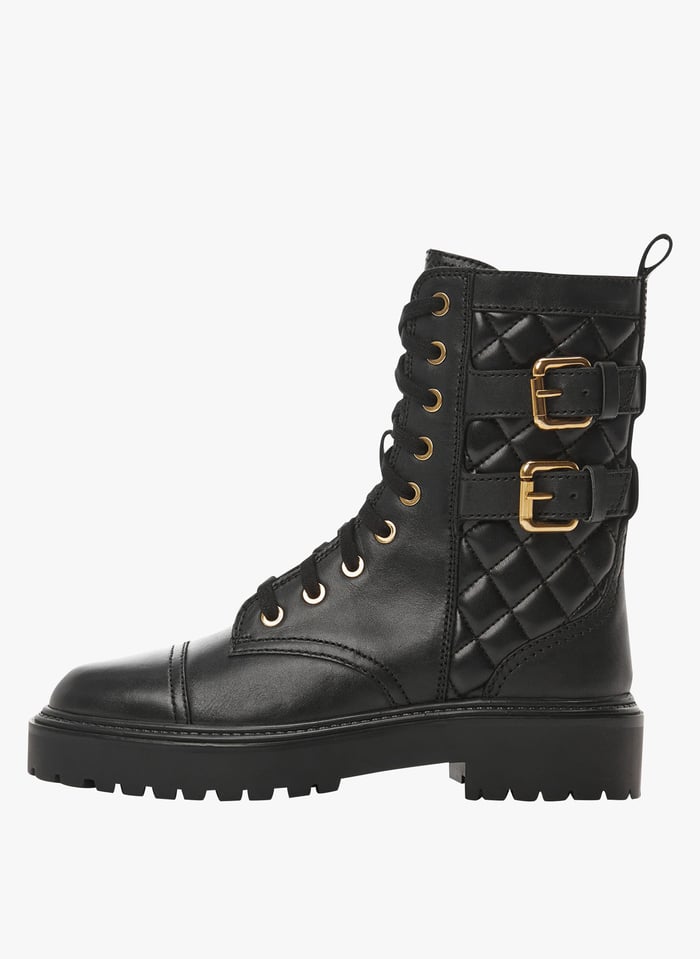 Mango lace up boots sales