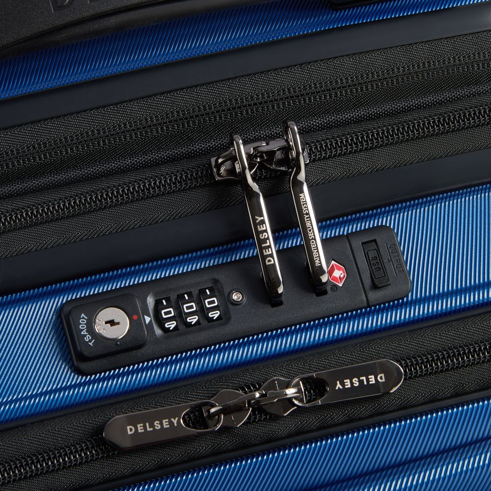 Rigid cabin suitcase DELSEY PARIS Blue