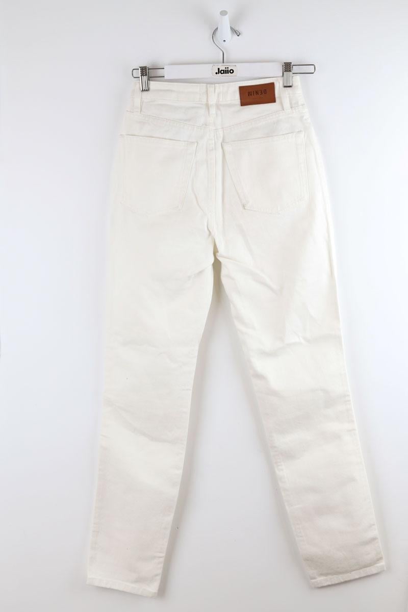 Cotton skinny jeans SEZANE - Seconde main White