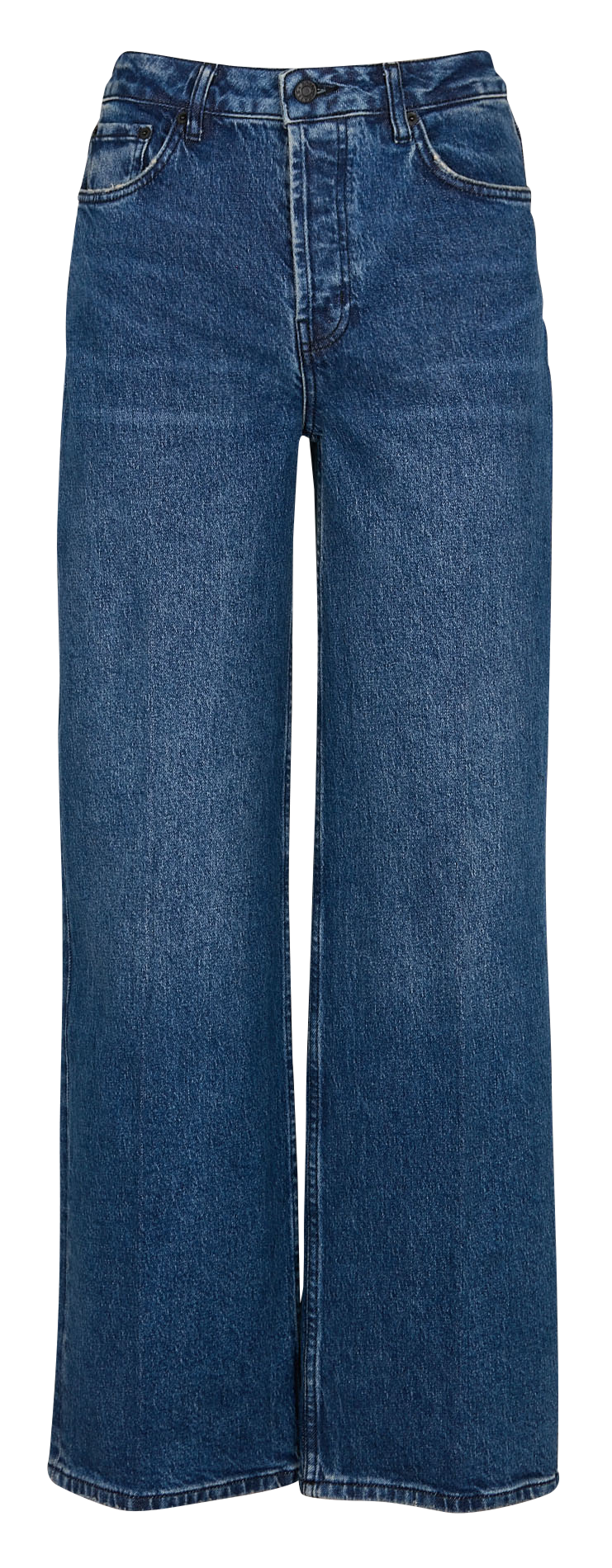 Jean droit taille haute RAILS Bleu