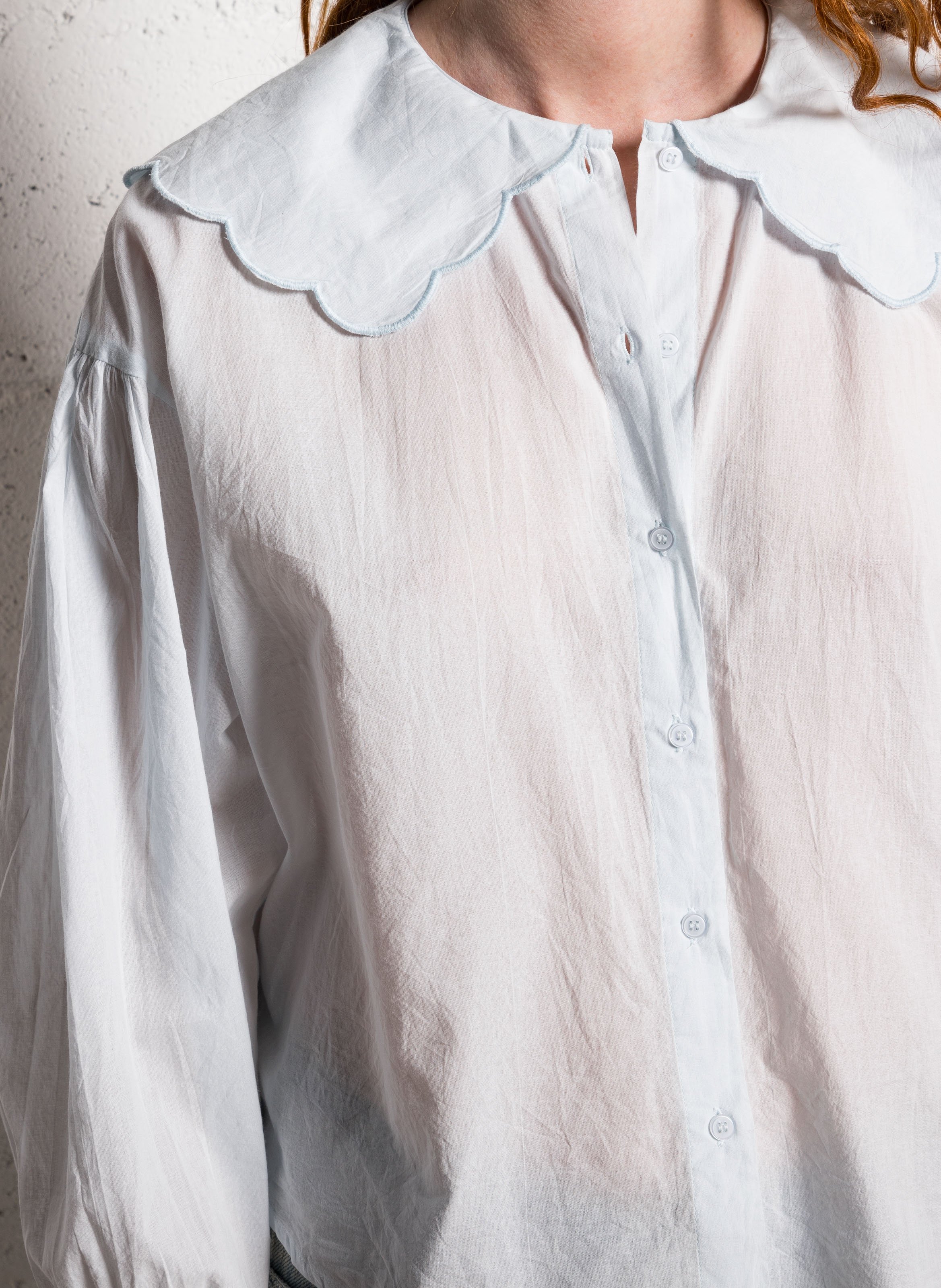 Colonel plain shirt THE TINY BIG SISTER Blue