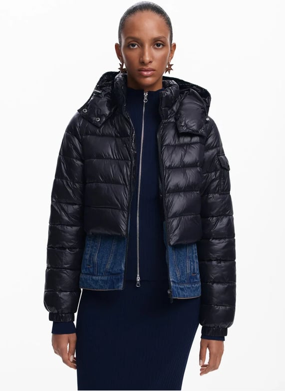 Womens Coats Whistles Black Puffer Coat Short Quilted Coat Khaki