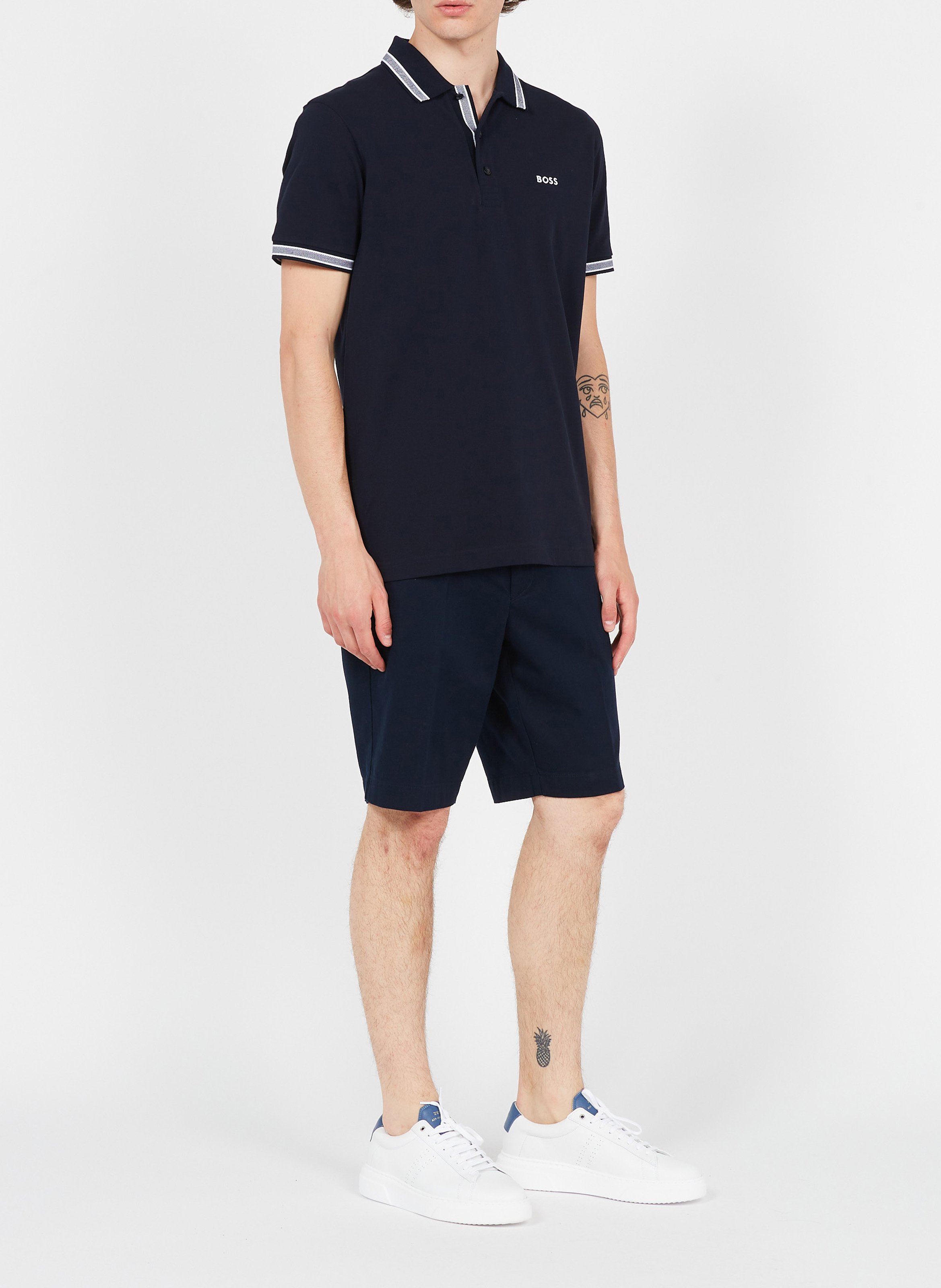 Regular-fit cotton polo shirt BOSS Blue