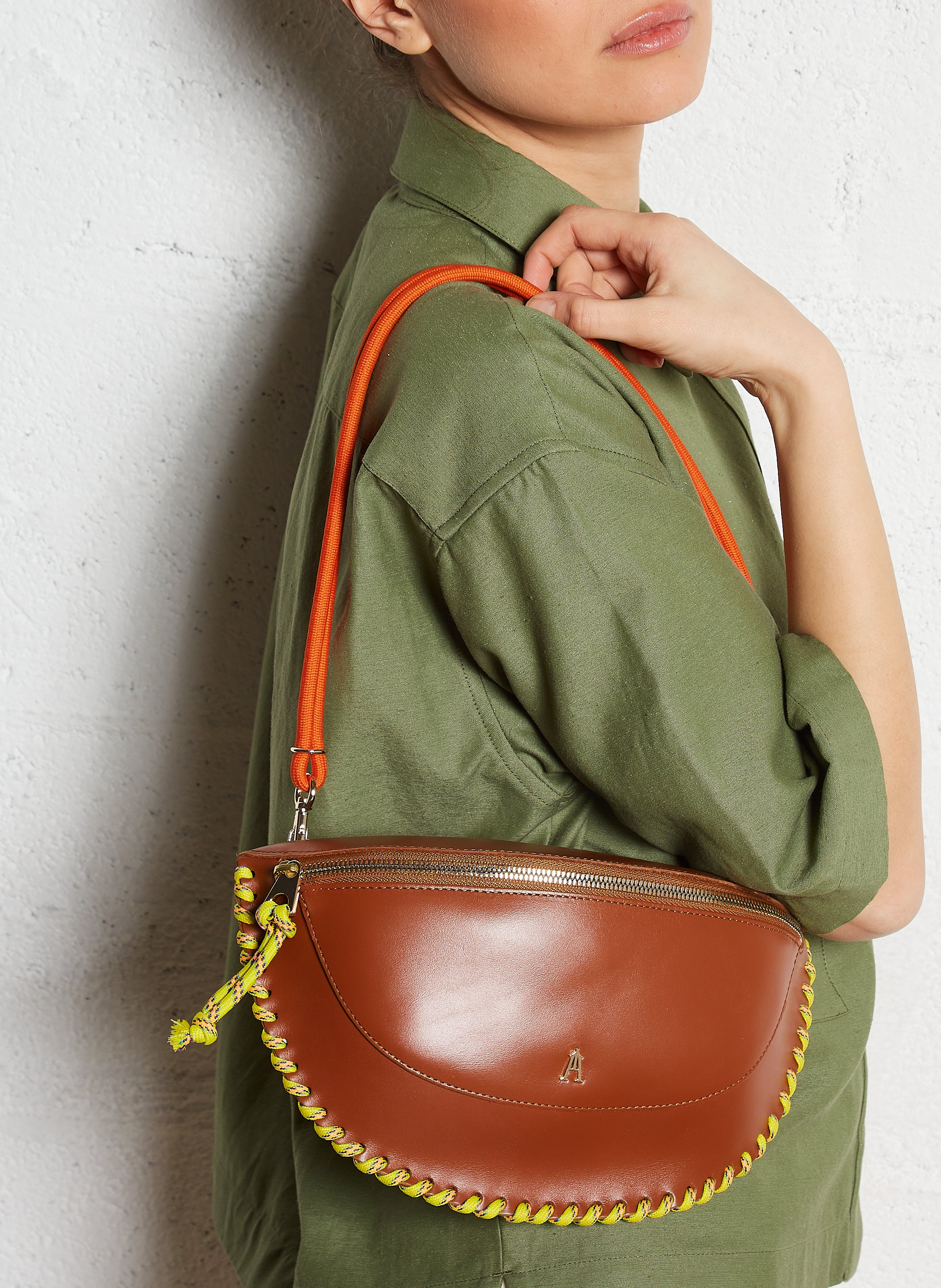 Leren heuptasje CRAIE STUDIO Bruin